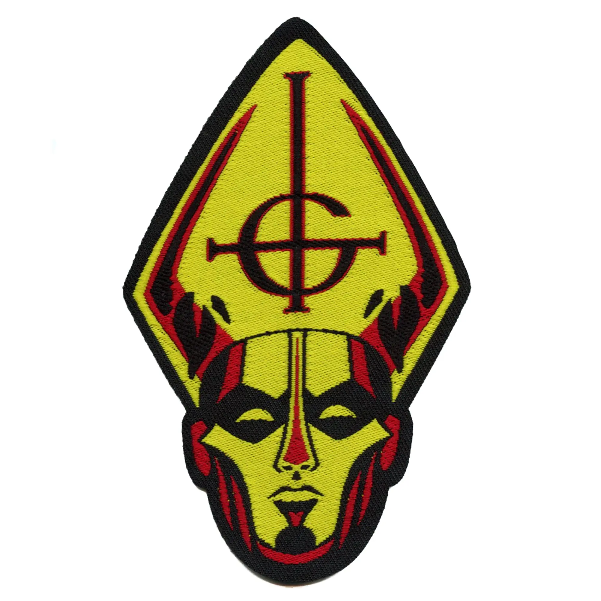 Ghost Papa Head Patch Heavy Metal Band Woven Sew On
