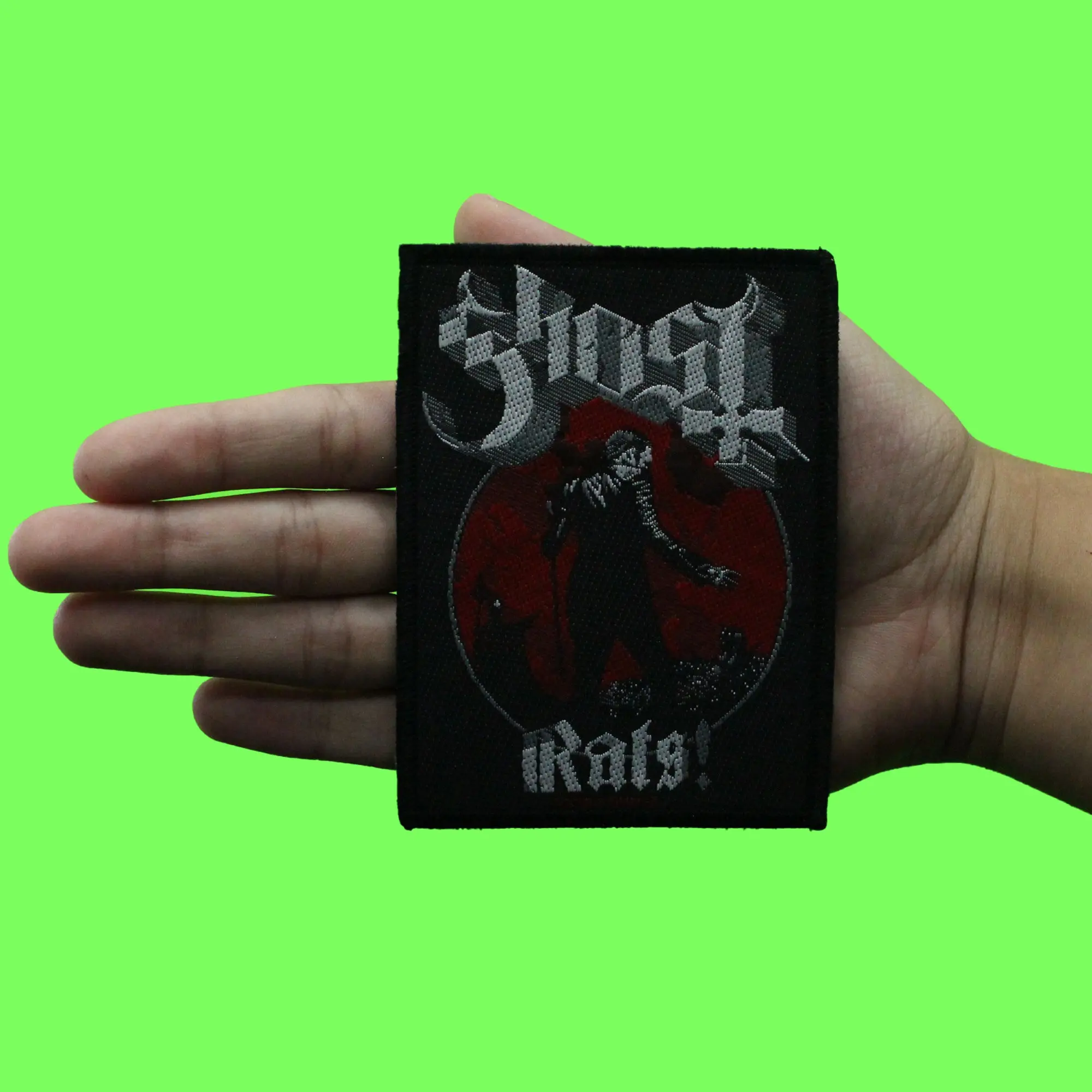 Ghost Rats Album Patch Heavy Metal Band Woven Sew On - Image 2