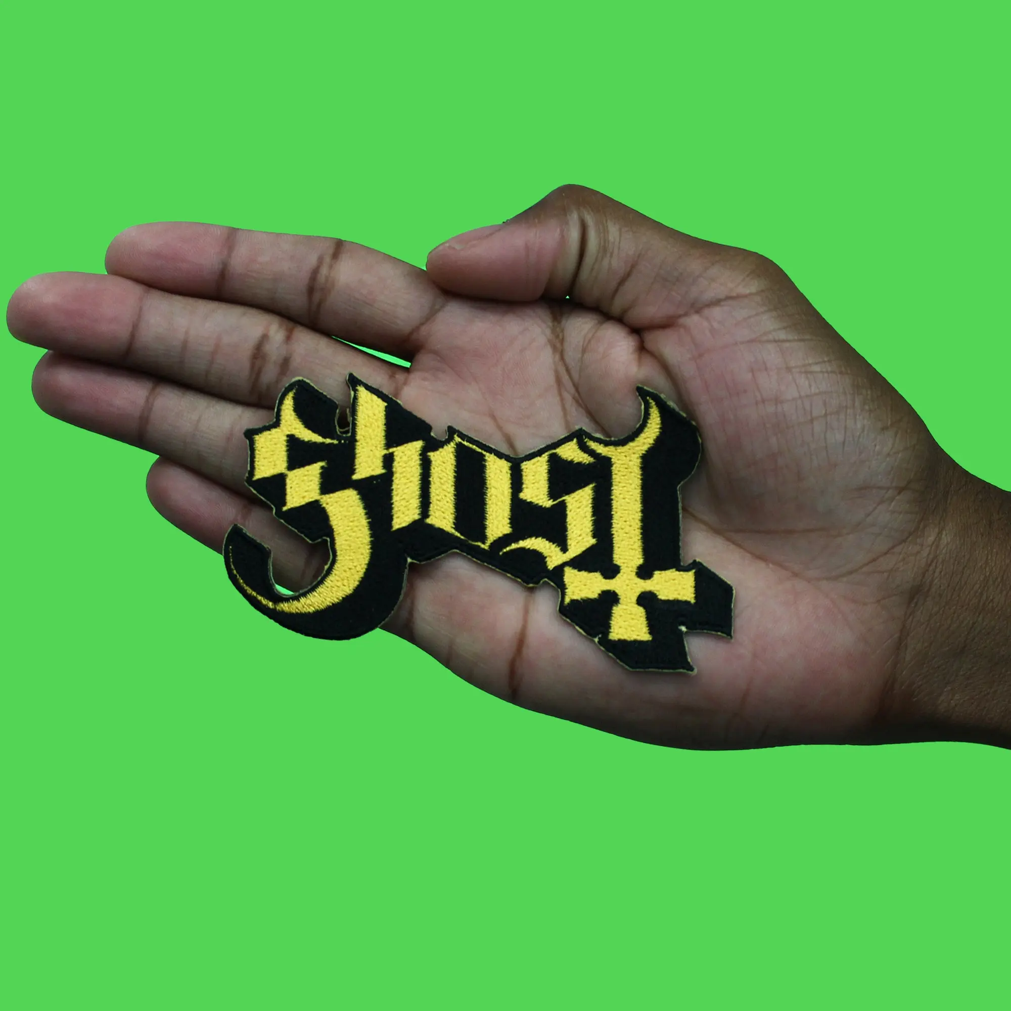 Ghost Rock Band Patch Logo Cut Out Embroidered Iron On - Image 2