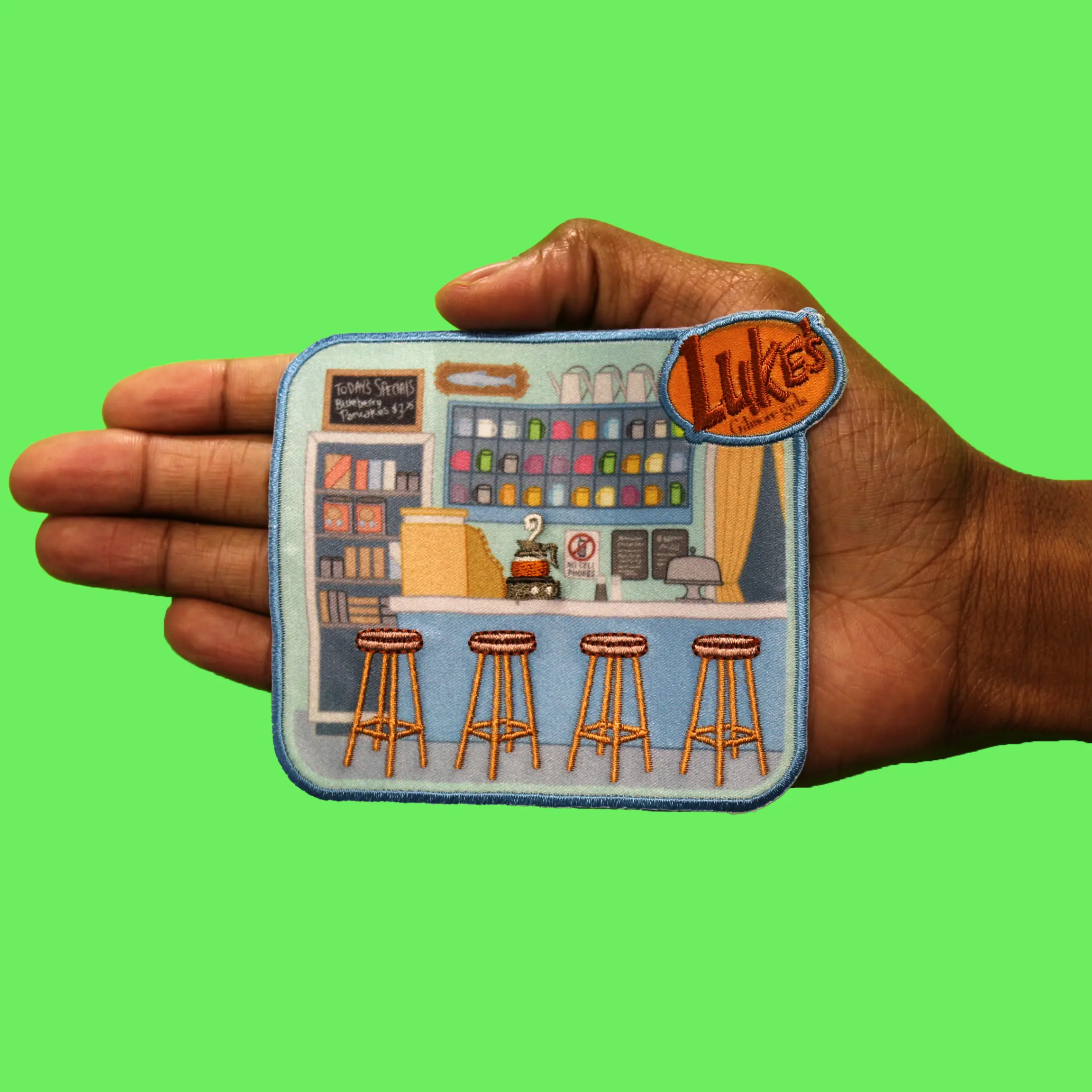 Gilmore Girls TV Patch Luke's Diner Embroidered Iron On - Image 2