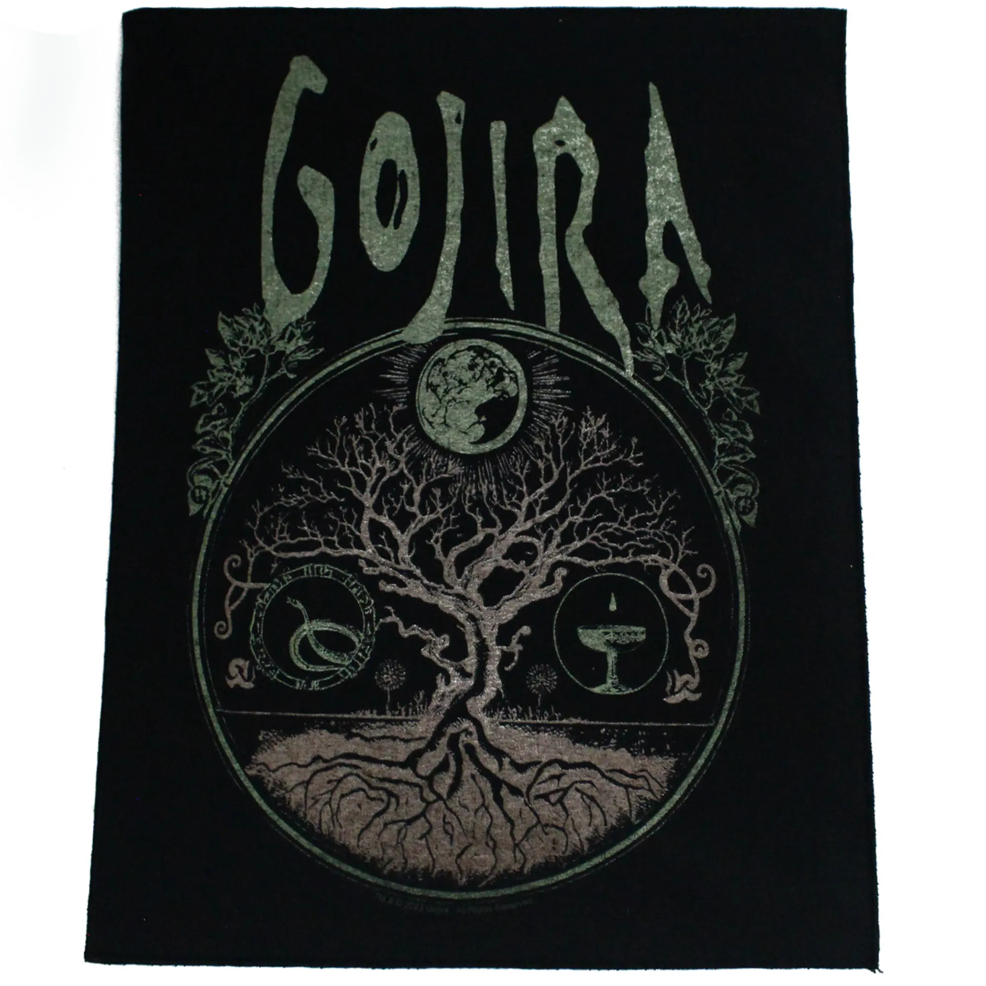 Gojira Rock Band Patch Tree Of Life XL DTG Printed Sew On - Image 2