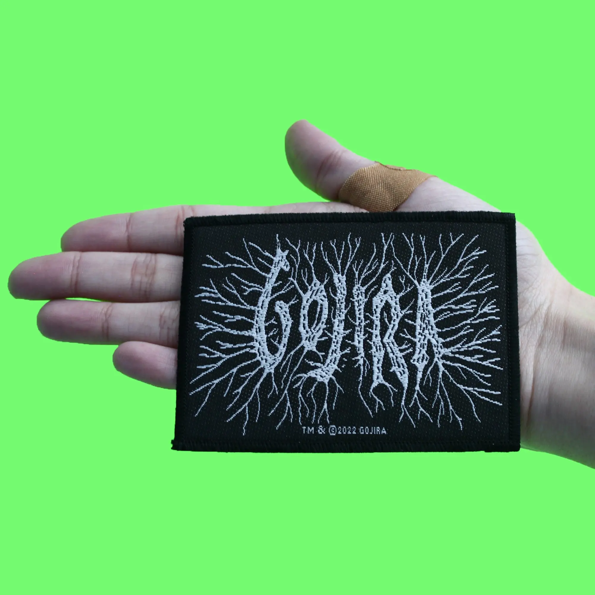 Gojira Stems Logo Patch Rock Music Band Woven Sew On - Image 2