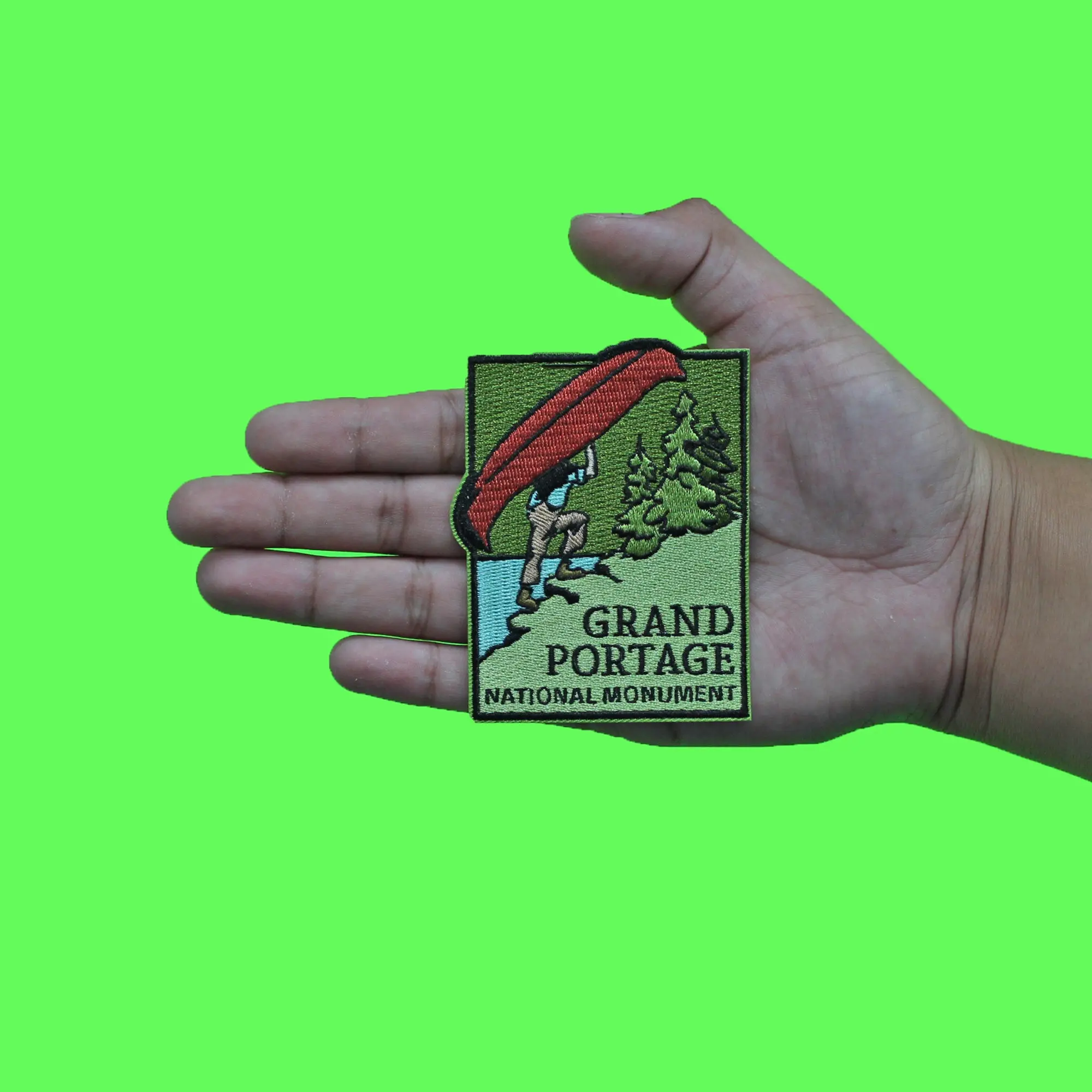 Grand Portage National Monument Park Patch Minnesota Midwestern Embroidered Iron On - Image 3