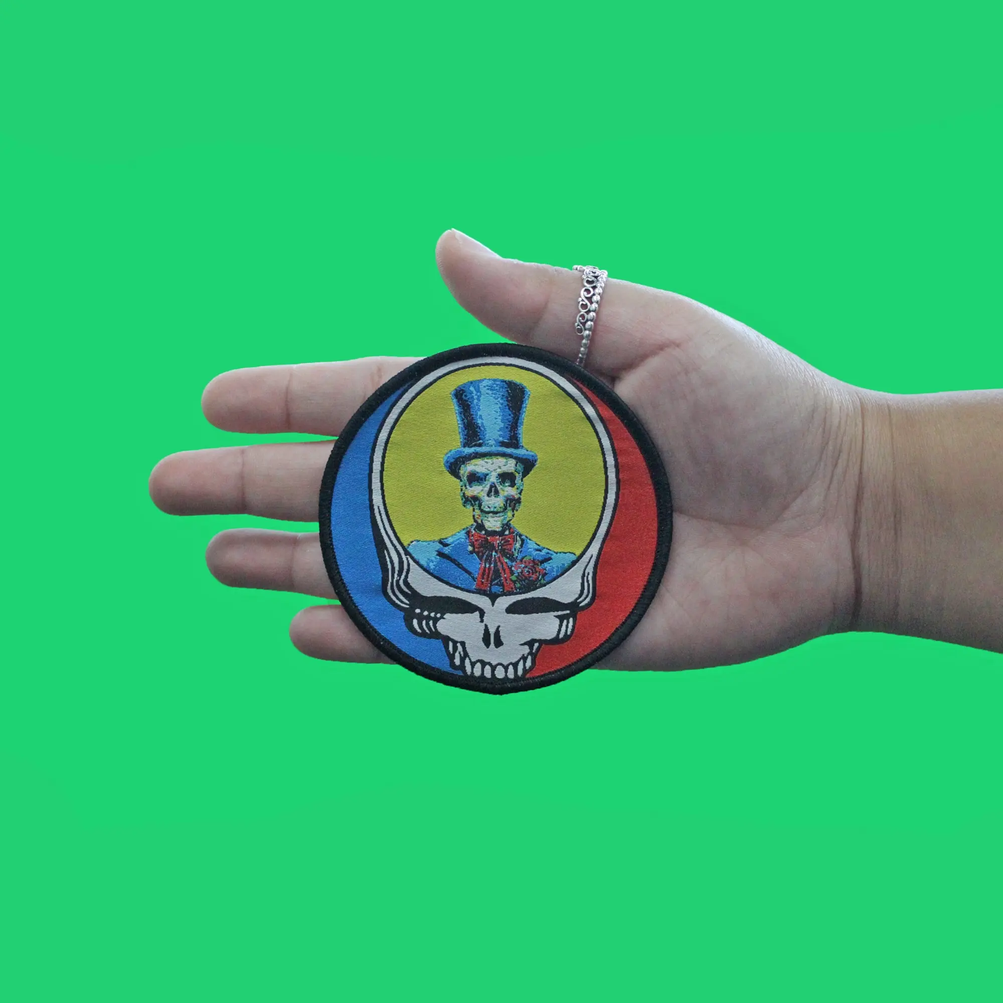 Grateful Dead Dave's Pick SYF Patch American Rock Band Woven Iron On - Image 2