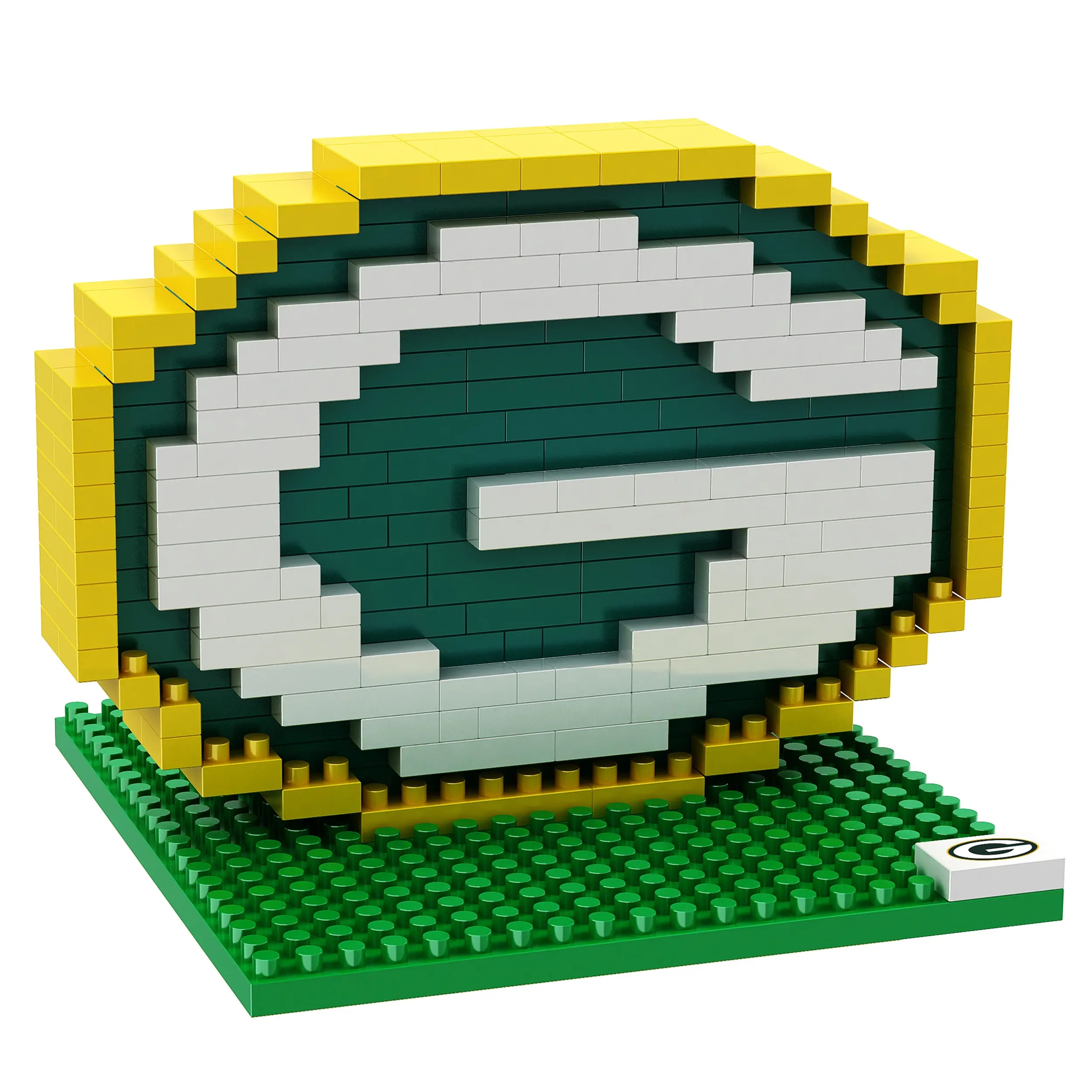 Green Bay Packers BRXLZ Team Logo Puzzle Set
