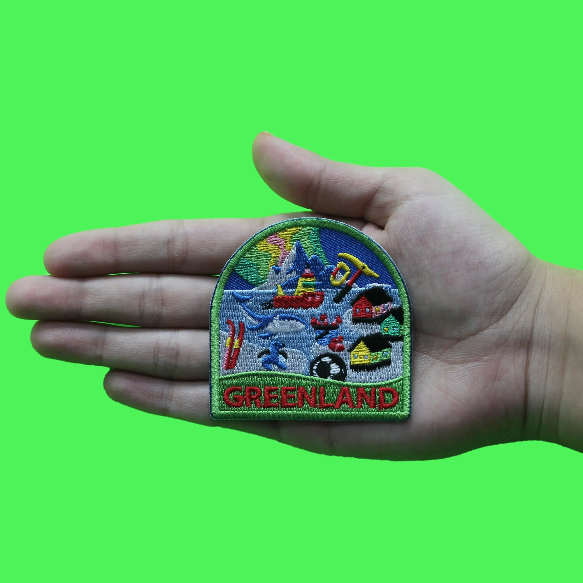Greenland World Showcase Travel Patch Souvenir Denmark Vacation Embroidered Iron On - Image 2