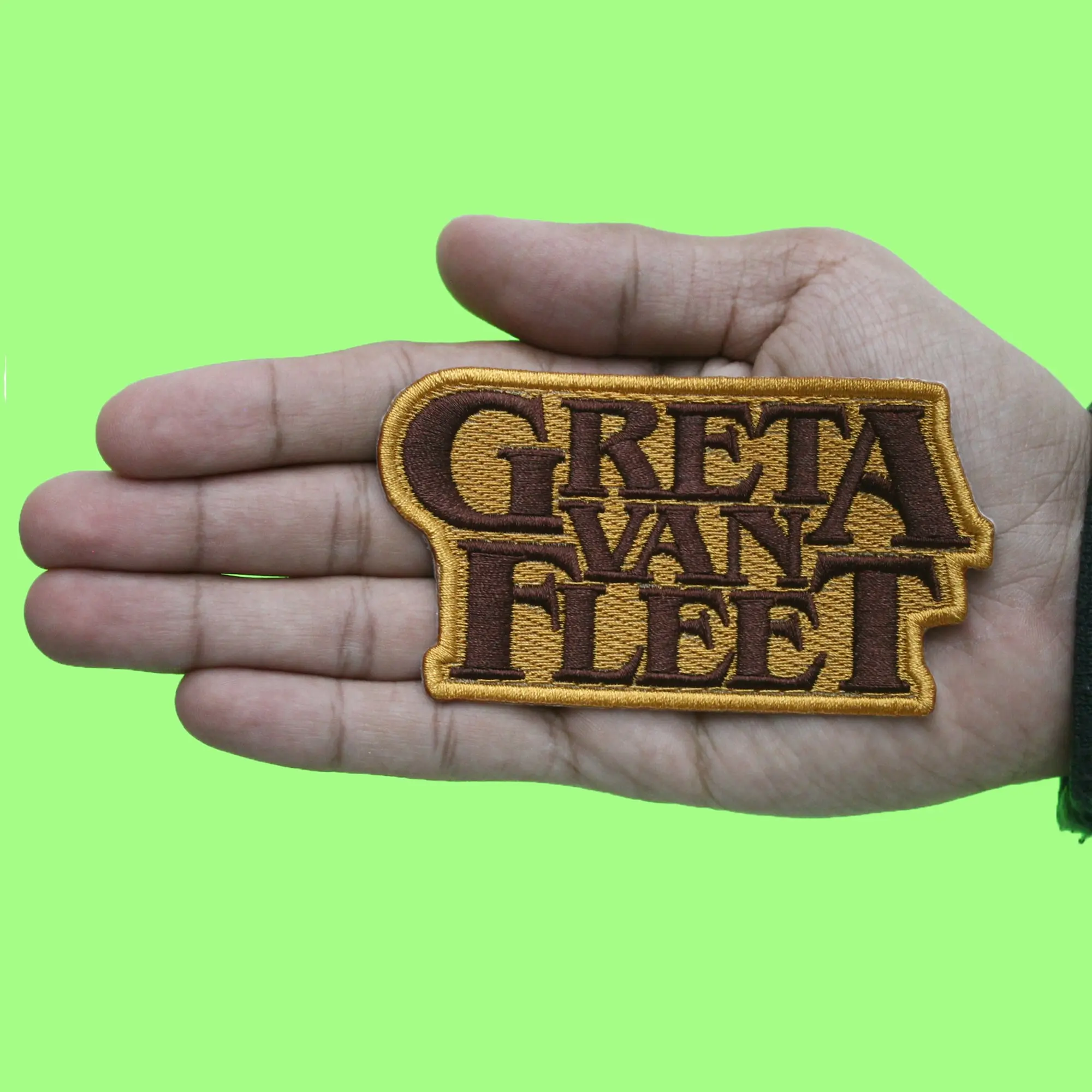 Greta Van Fleet Patch Rock Amber Logo Embroidered Iron On - Image 2