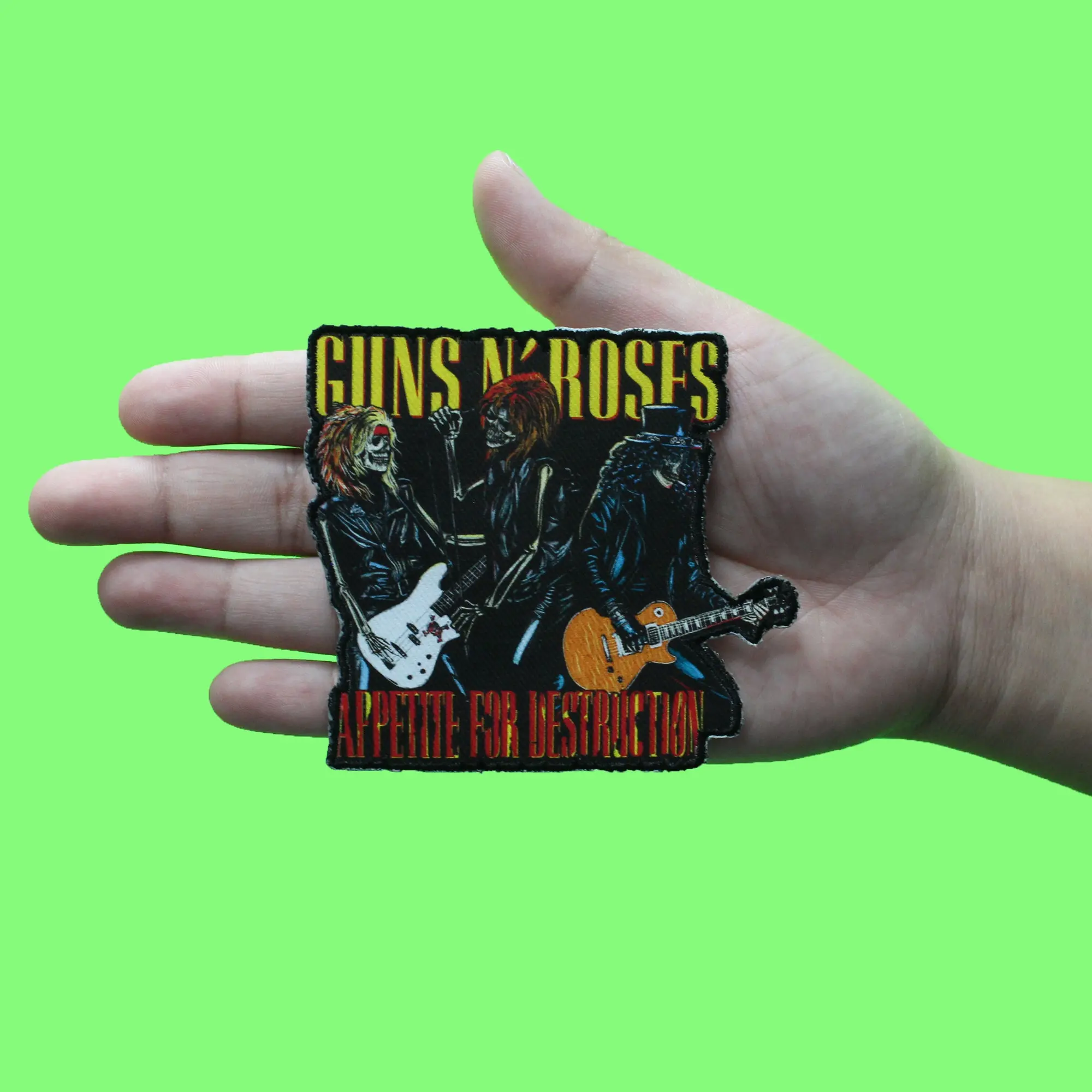 Guns N' Roses Three Skeletons Patch Appetite For Destruction Sublimated Iron On - Image 2
