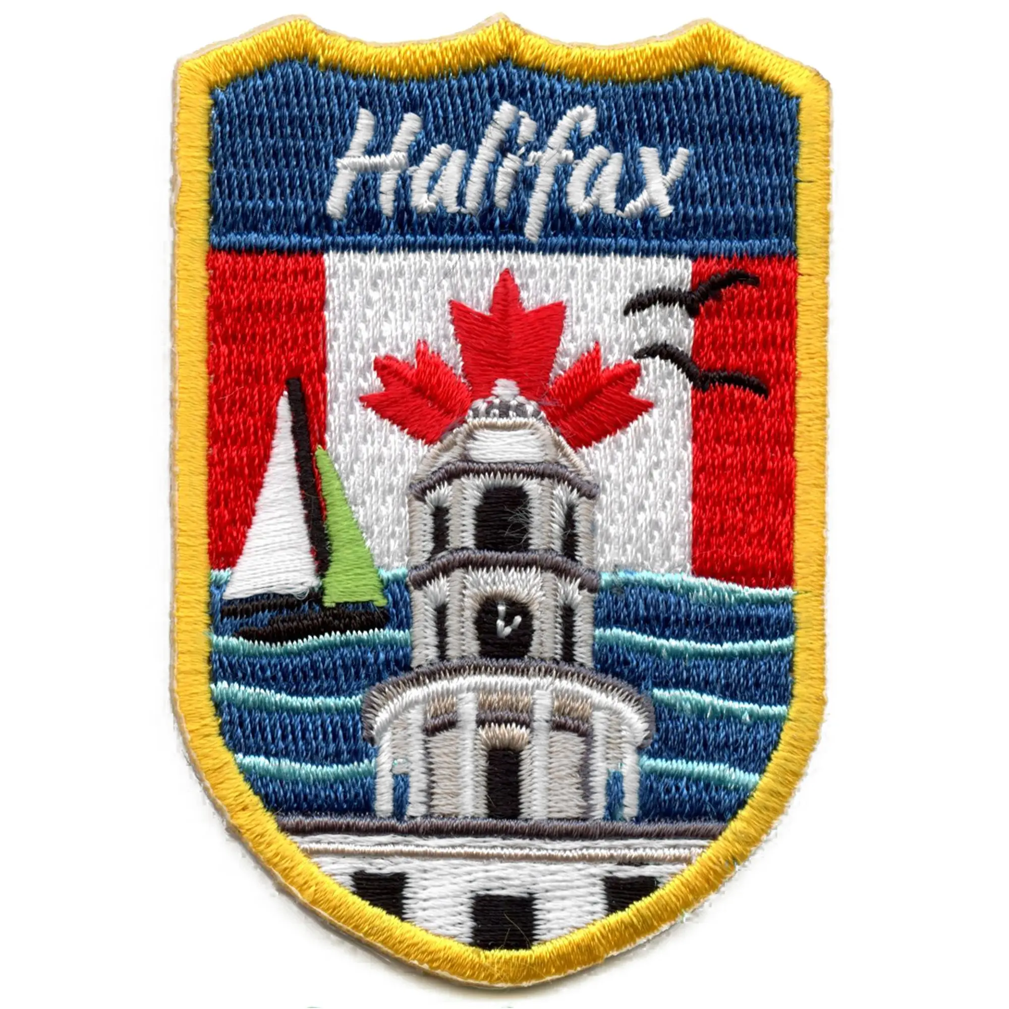 Halifax Canada Shield Embroidered Iron On Patch