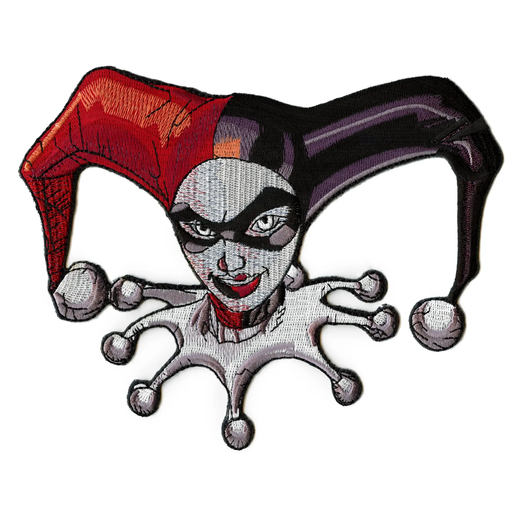 Official DC: Harley Quinn X-Large Back Patch Retro Headshot Embroidered Iron On