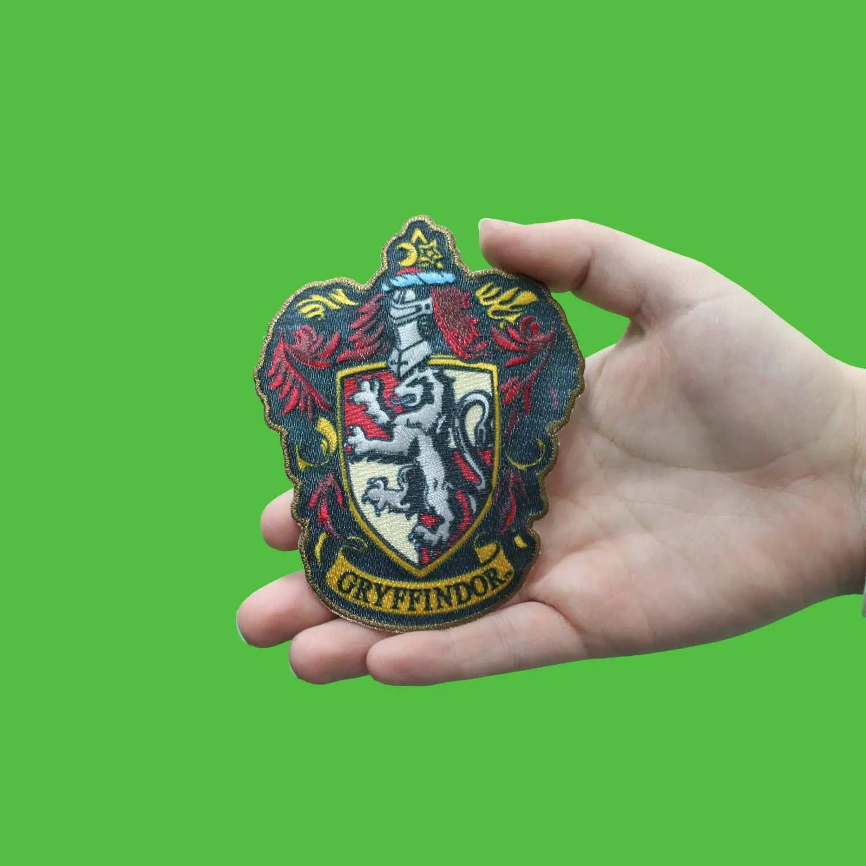 Harry Potter Gryffindor Crest Sublimated Embroidered Iron On Patch - Image 2