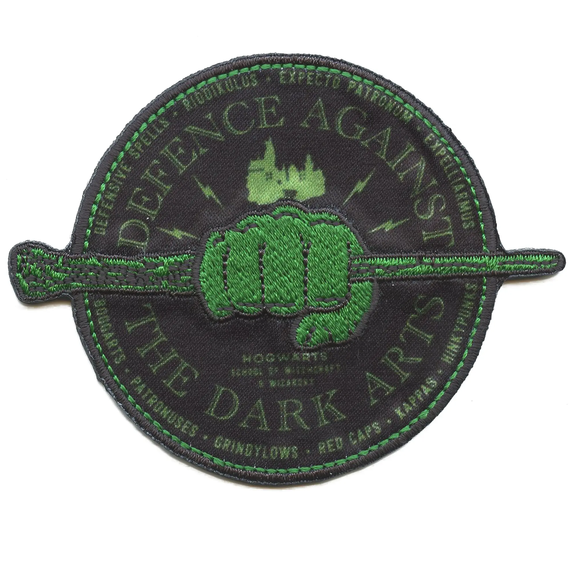 Harry Potter Hogwarts Patch Defense Against Dark Arts Sublimated Embroidery Iron On