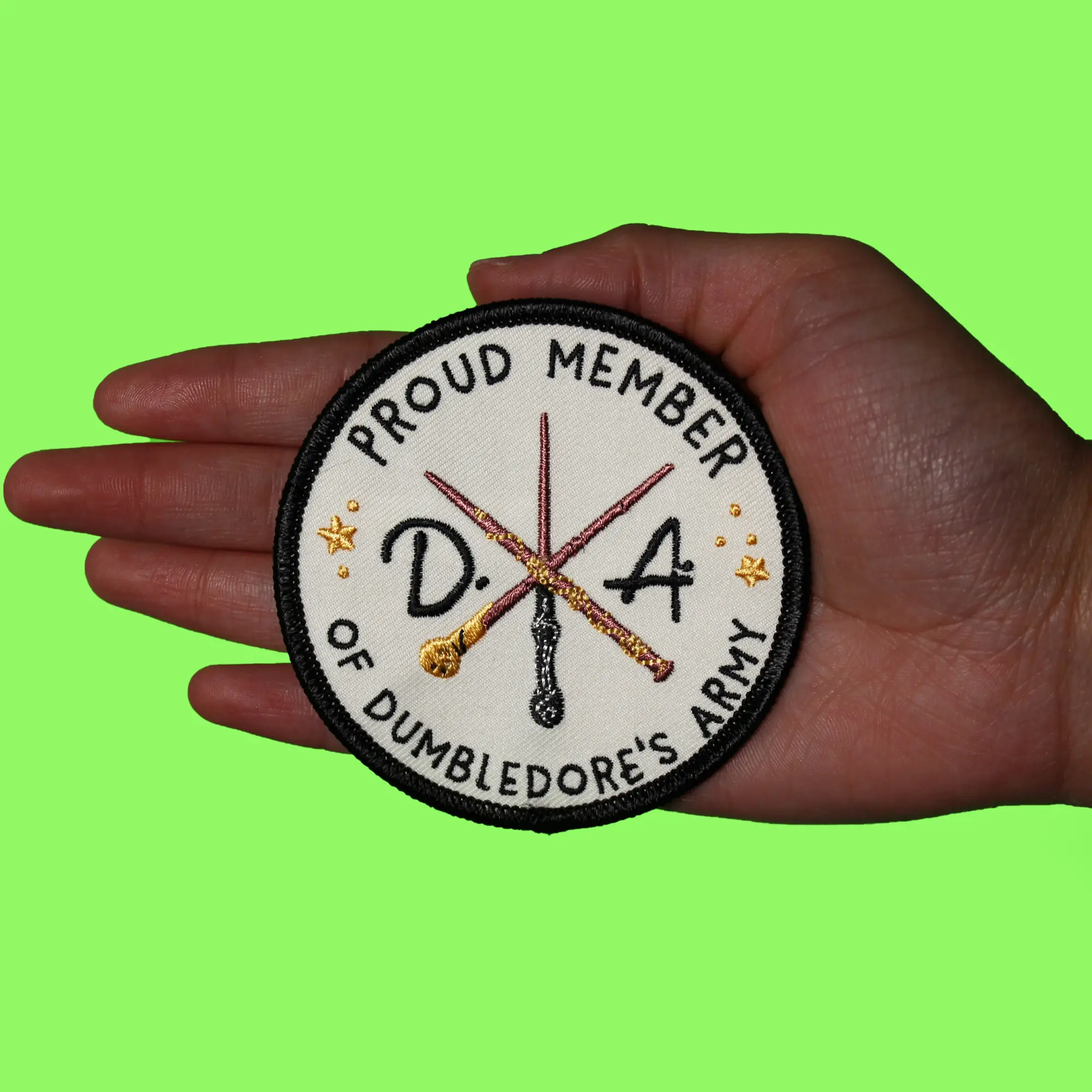 Harry Potter Movie Patch Proud Dumbledore's Army Embroidered Iron On - Image 2
