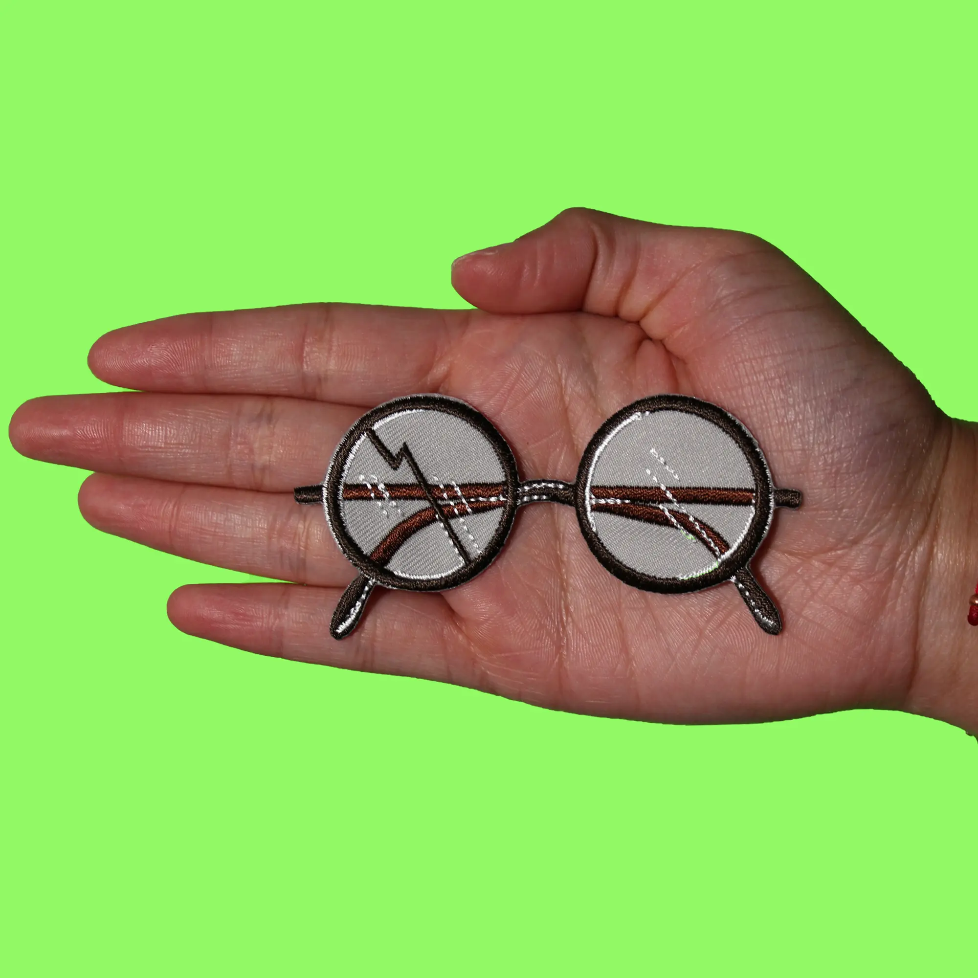 Harry Potter Movie Patch Harry's Scar Glasses Embroidered Iron On - Image 2