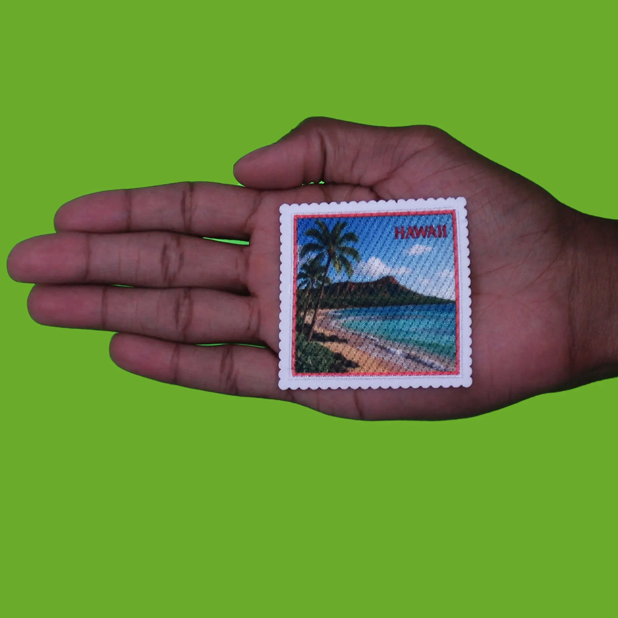 Hawaii World Mail Patch Island Travel Stamp Sublimation Iron On - Image 2