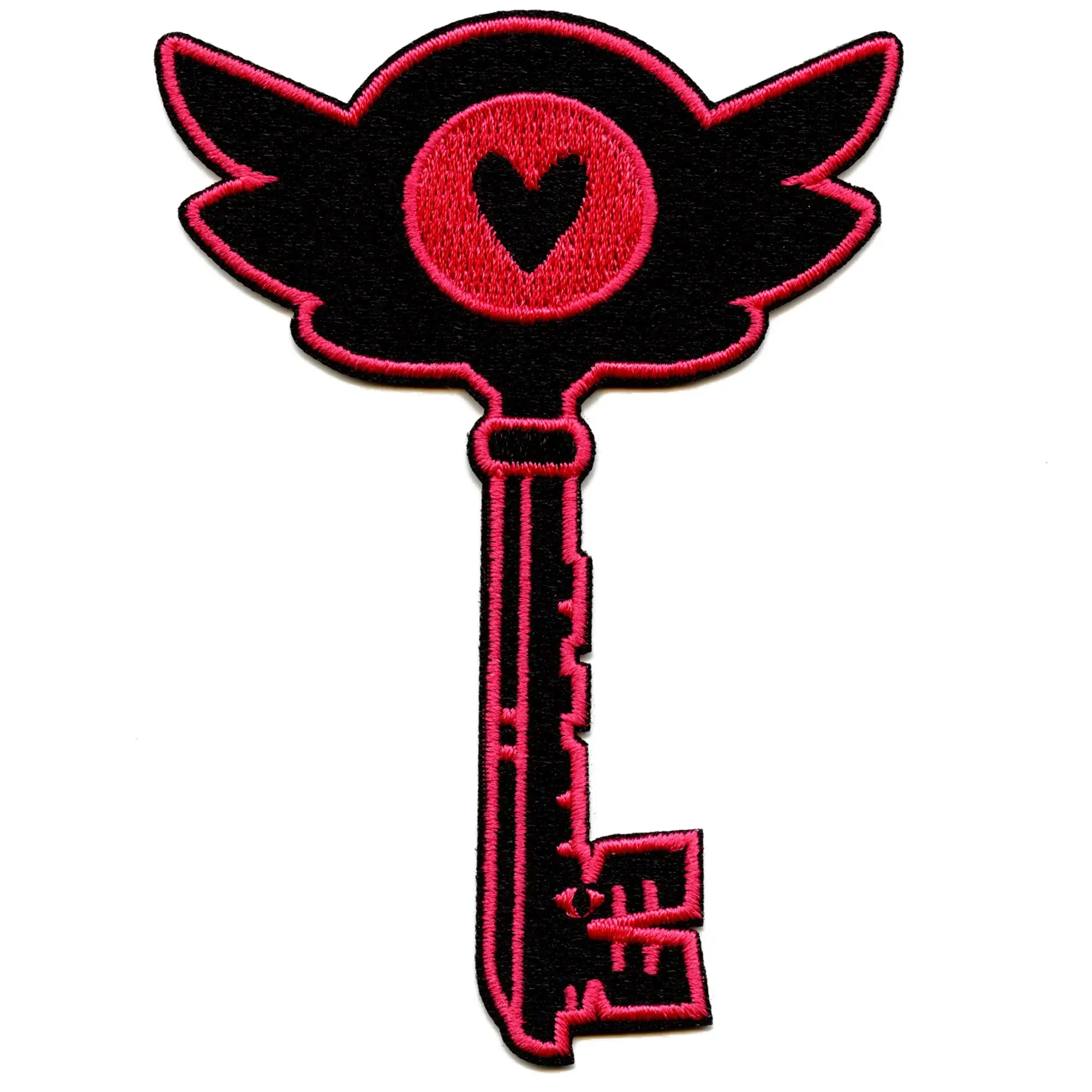 Hazbin Hotel Heart Key Patch Tv Show Cartoon Embroidered Iron On