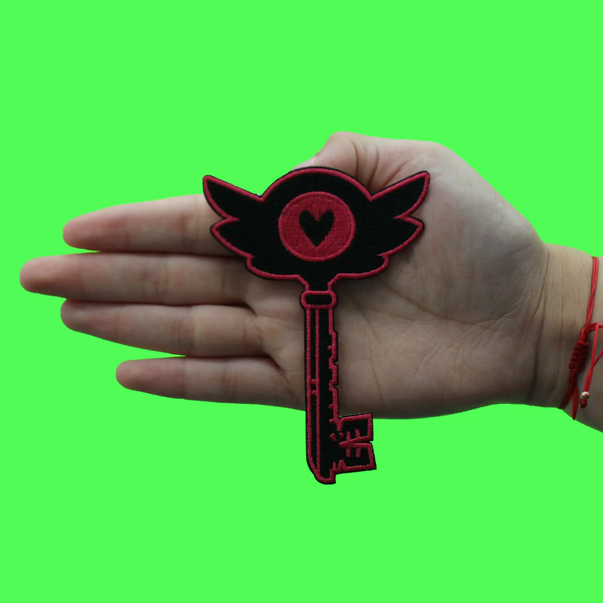 Hazbin Hotel Heart Key Patch Tv Show Cartoon Embroidered Iron On - Image 3