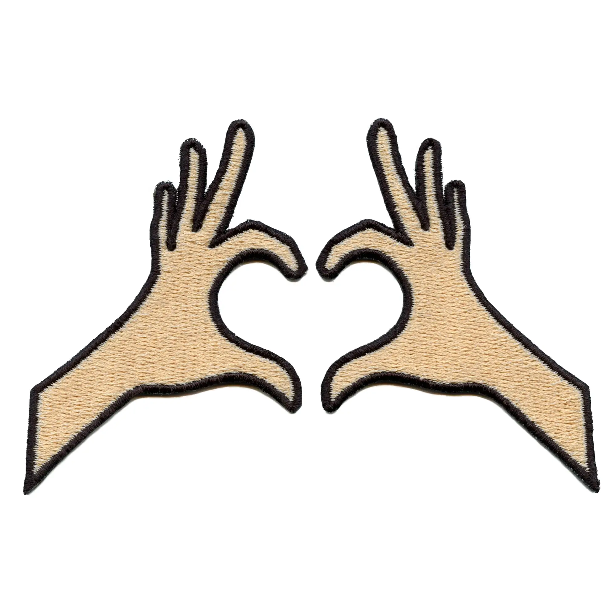 Heart Sign Hands Set Patch Valentines Day Couple Embroidered Iron On