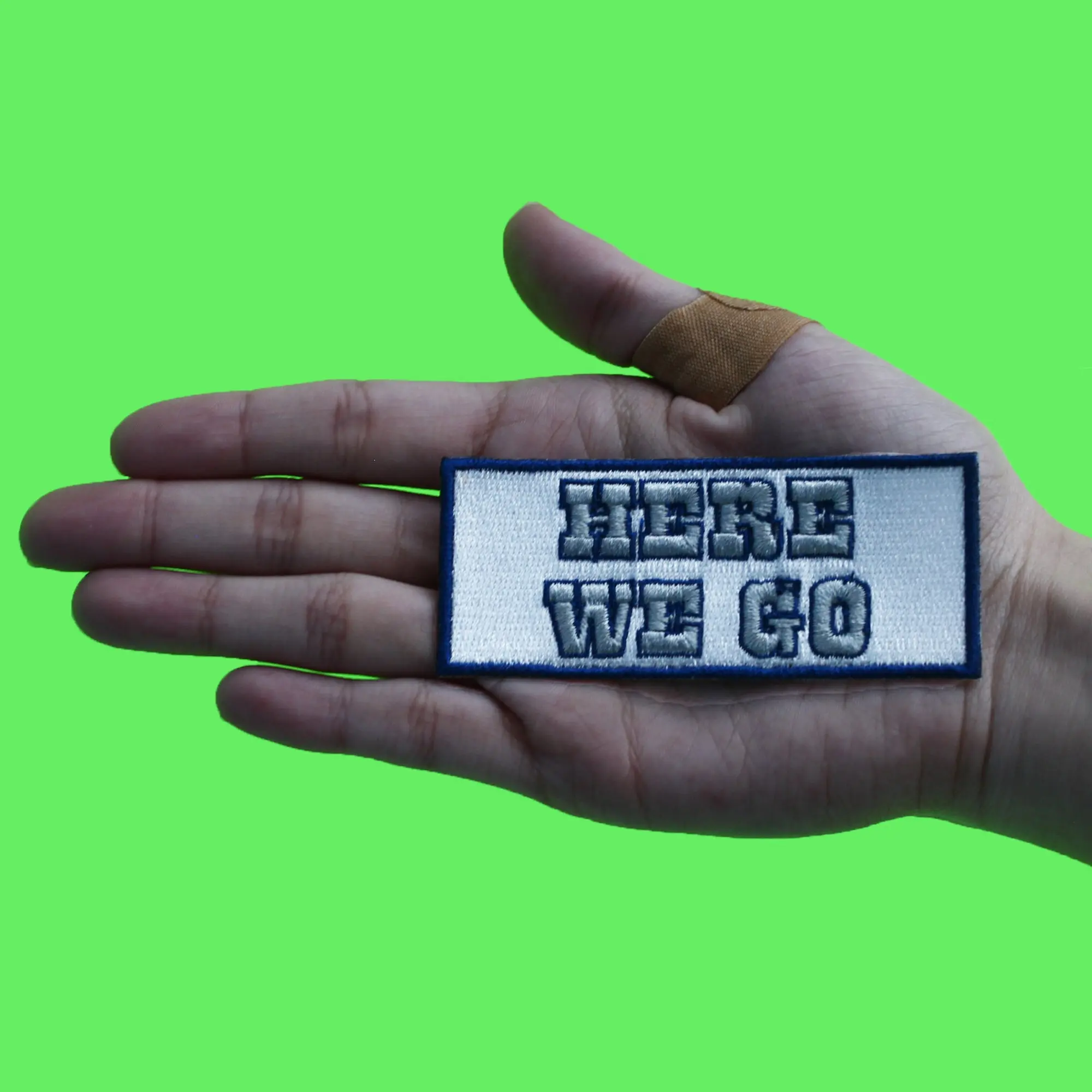 Here We Go Patch Dallas Sports Fan Football Embroidered Iron On - Image 2