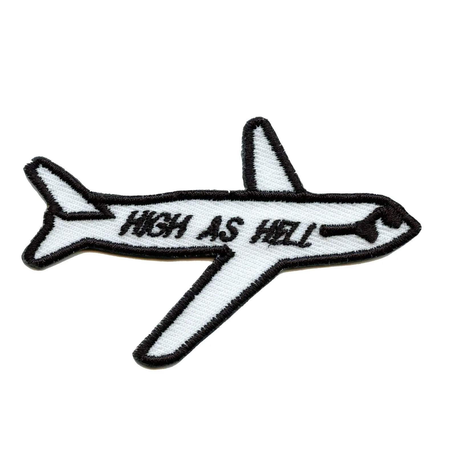 High As Hell Air-Plane Iron On Patch