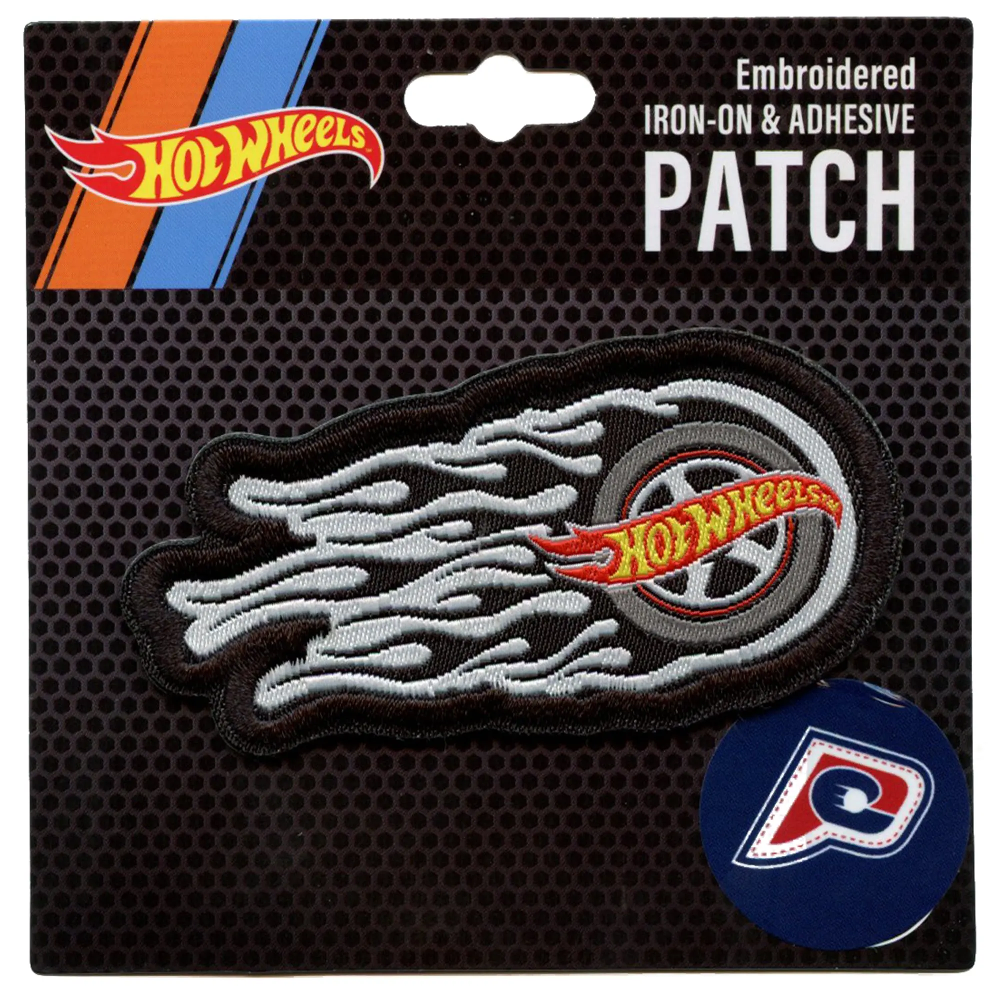 Hot Wheels Logo Patch Car Tire Smoke Woven Embroidered Iron On - Image 2