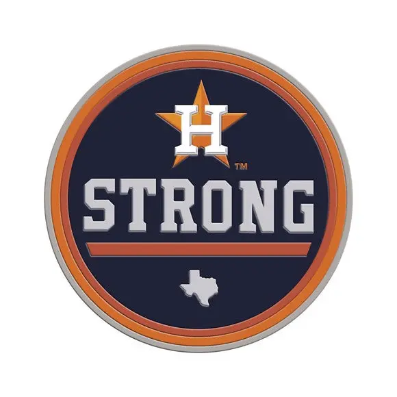 Houston Astros Houston Strong Aluminum Auto Color Emblem