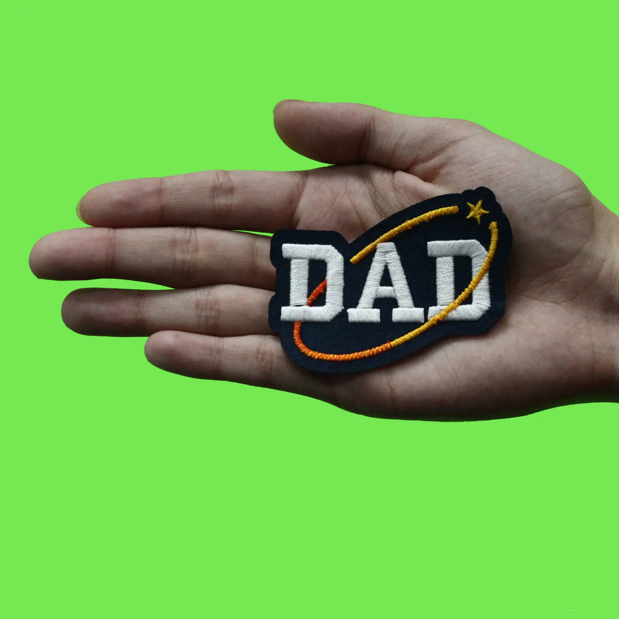Houston Baseball Dad Patch Space City Star Embroidered Iron On - Image 2