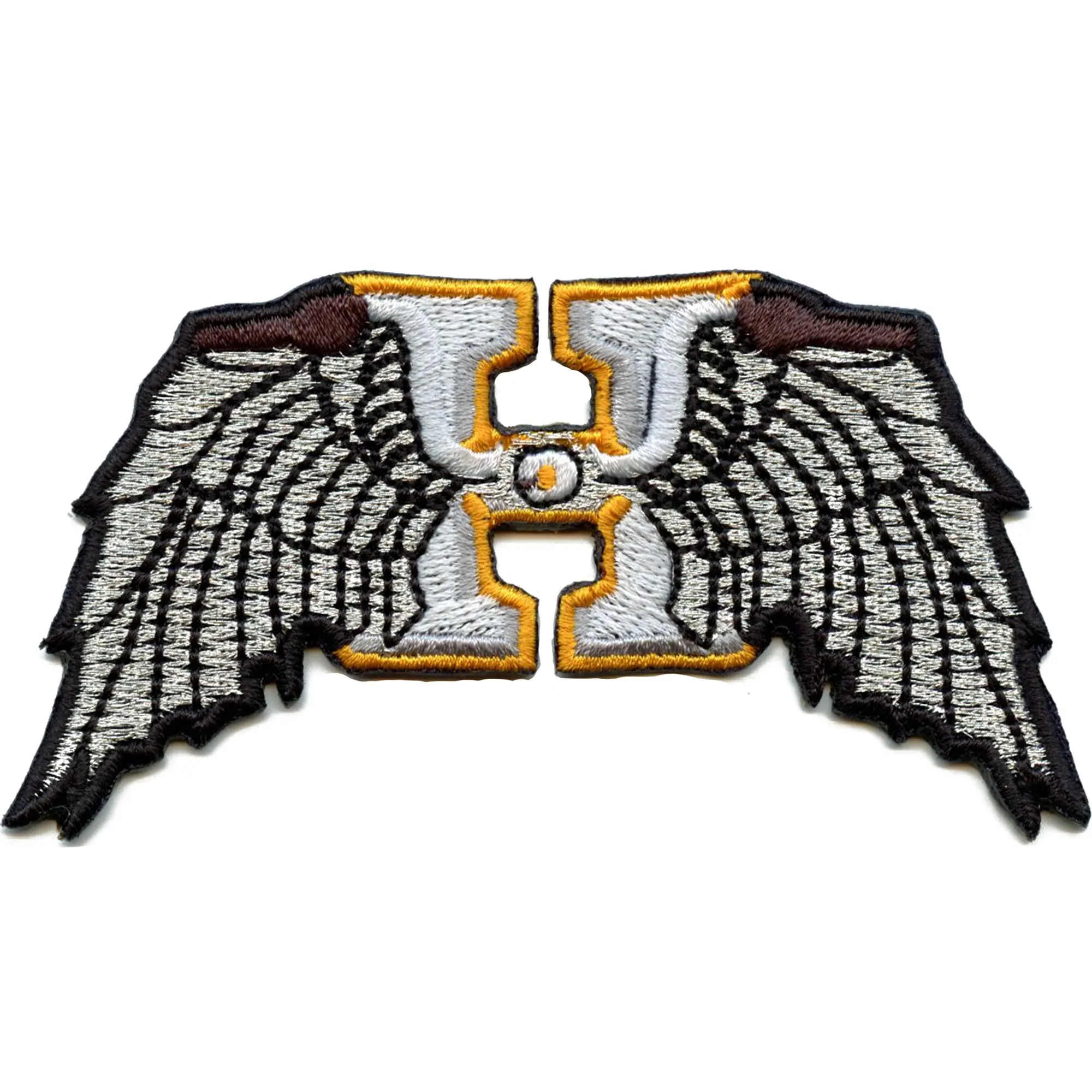 Houston Biker Wings Patch Ride Motorcycle Culture Embroidered Iron On - Image 2