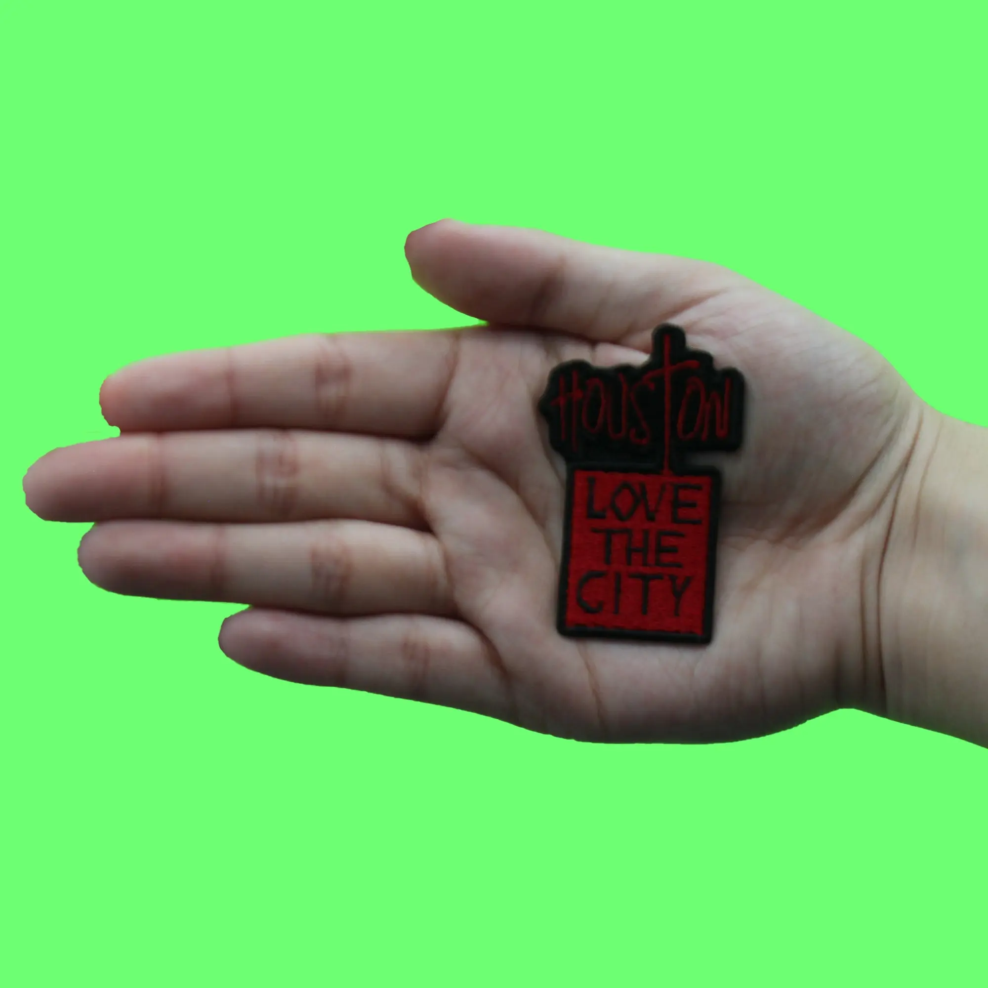 Houston Love The City Patch Graffiti Murral Art Embroidered Iron On - Image 2