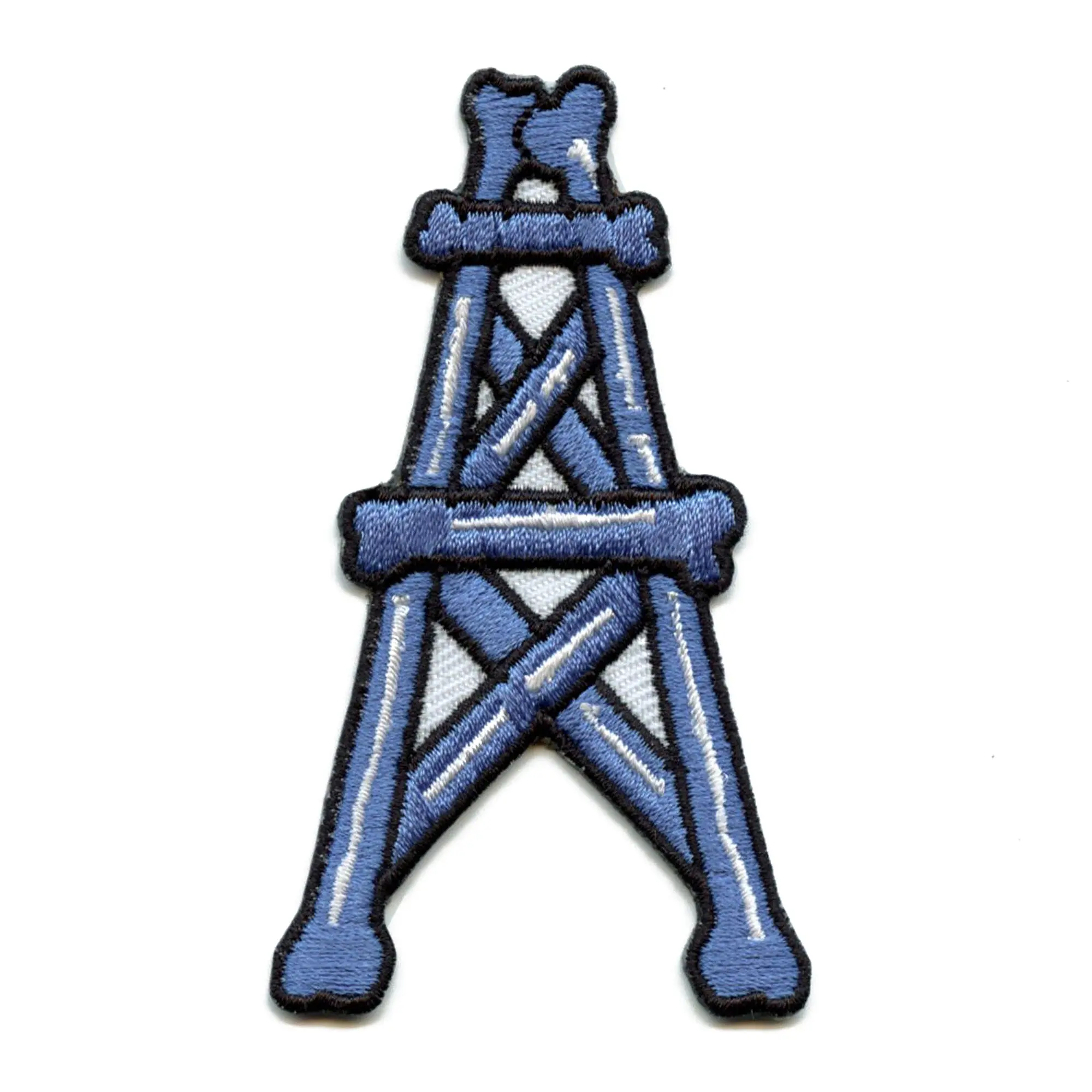 Houston Oil Rig Patch Bone Tower Football Parody Embroidered Iron On - Image 2