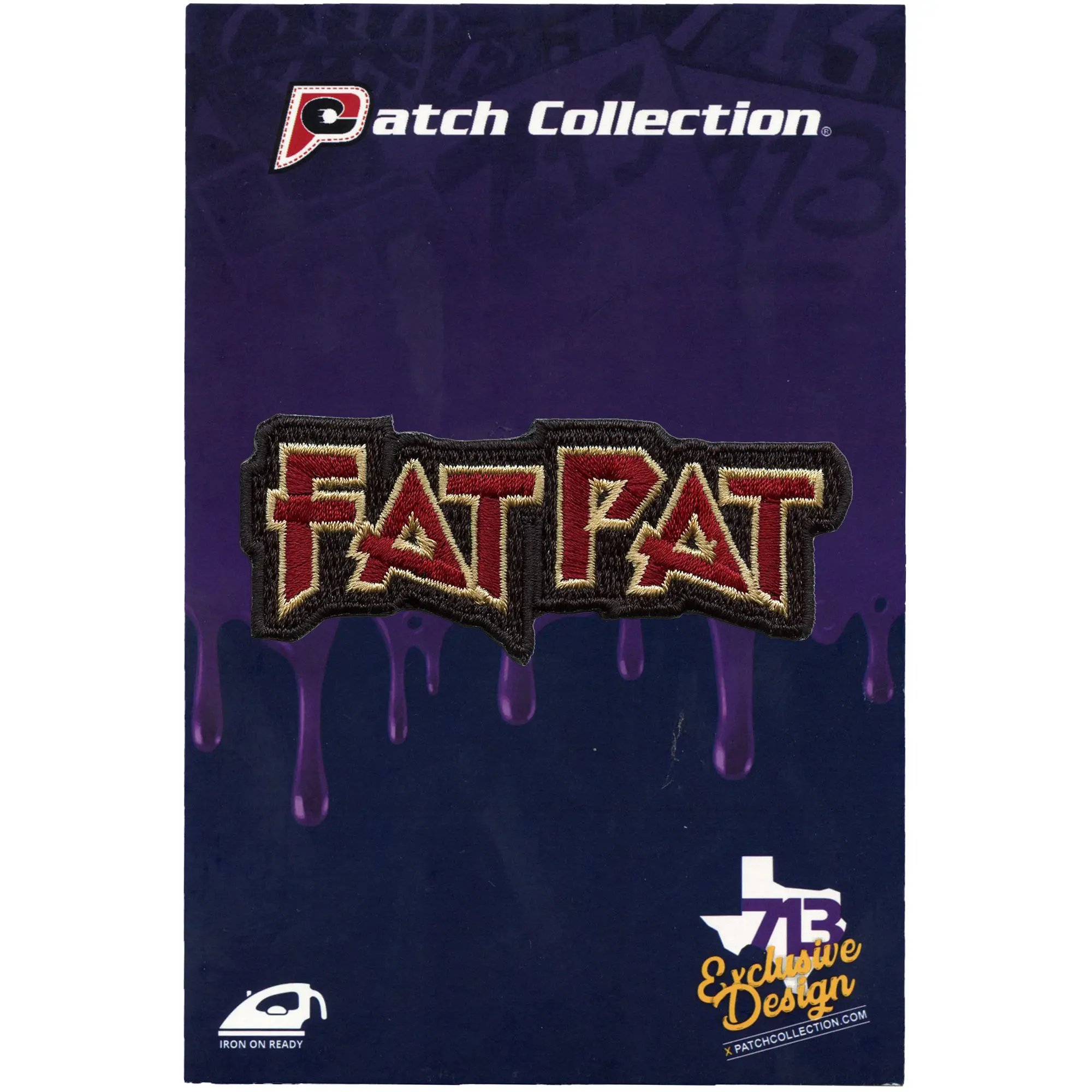 Houston Fat Pat Patch Trill Texas Rapper Embroidered Iron On