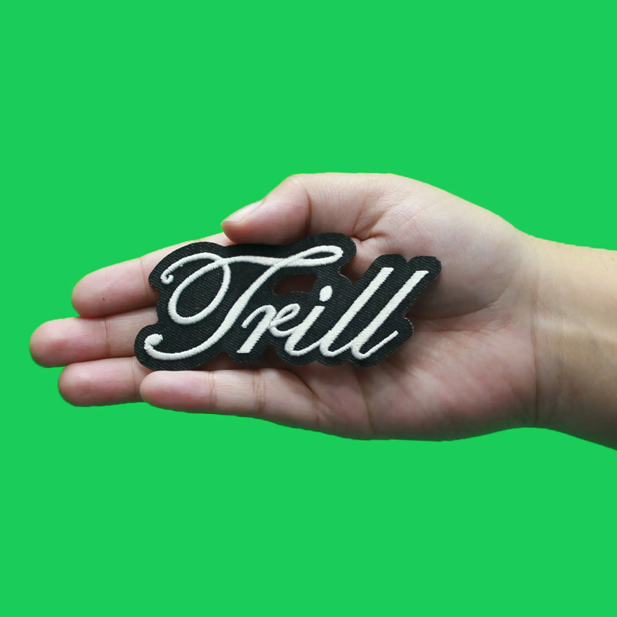 Houston Rapper Trill Script Patch Sweet James Jones Embroidered Iron On - Image 2