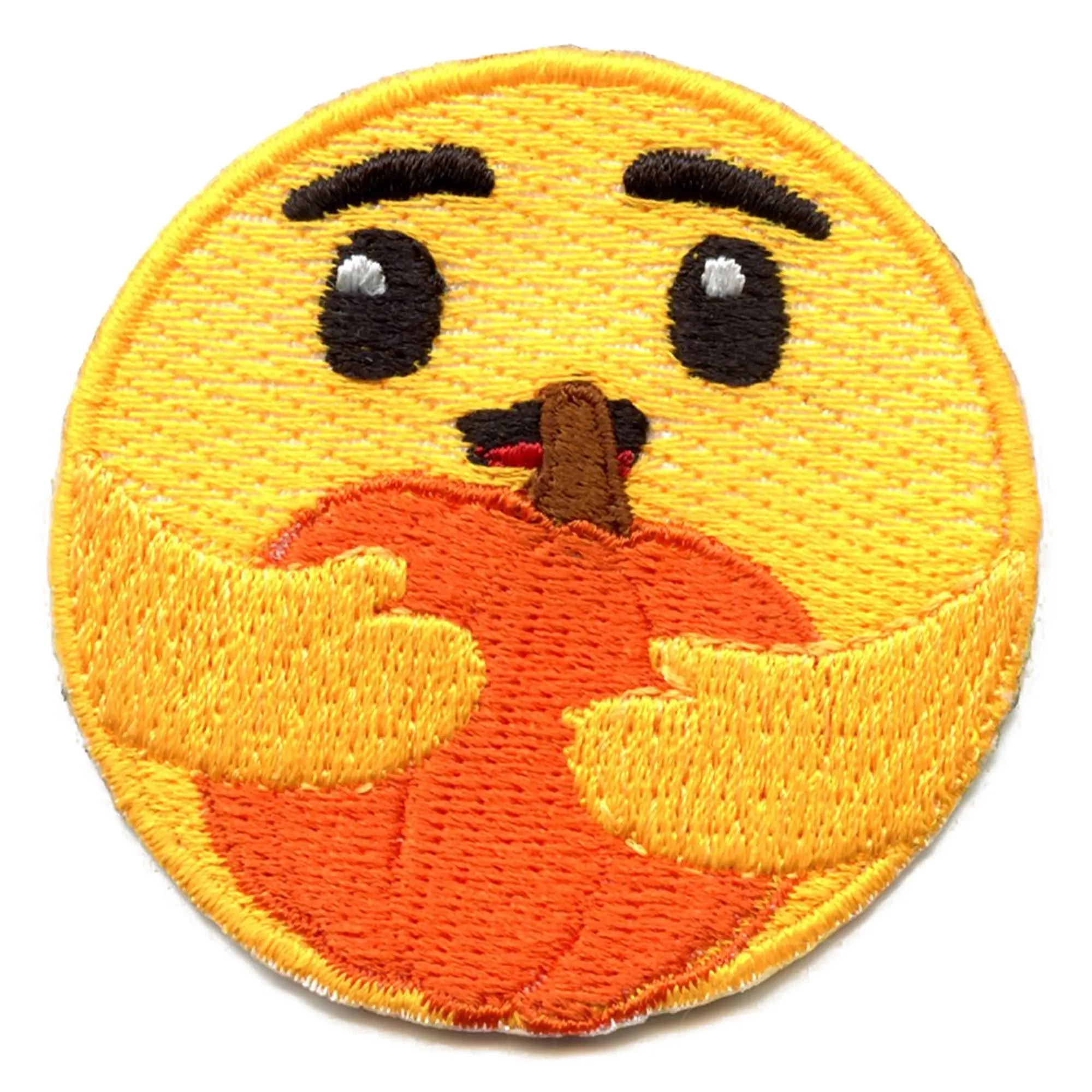 Hugging Pumpkin Patch Keyboard Embroidered Iron On