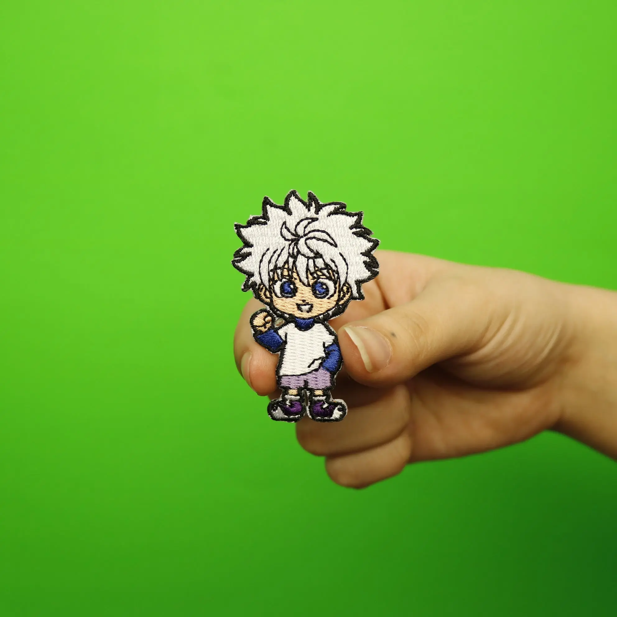 HunterXHunter Anime Killua Zoldyck Full Body Embroidered Iron On Patch - Image 2