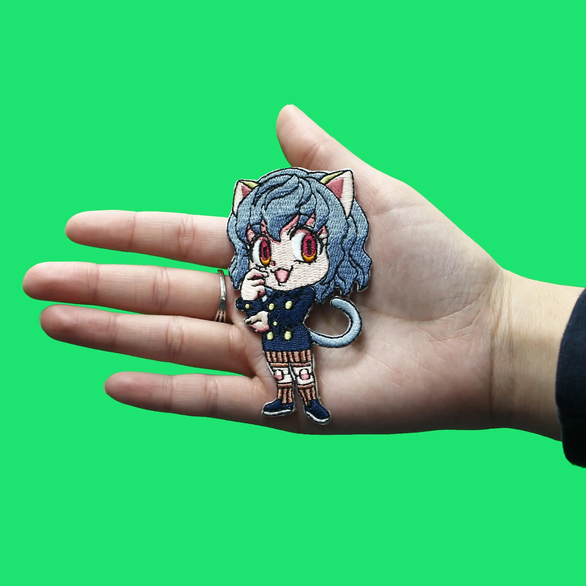 HunterXHunter Pitou Cat Women Patch Full Body Anime Embroidered Iron On - Image 2