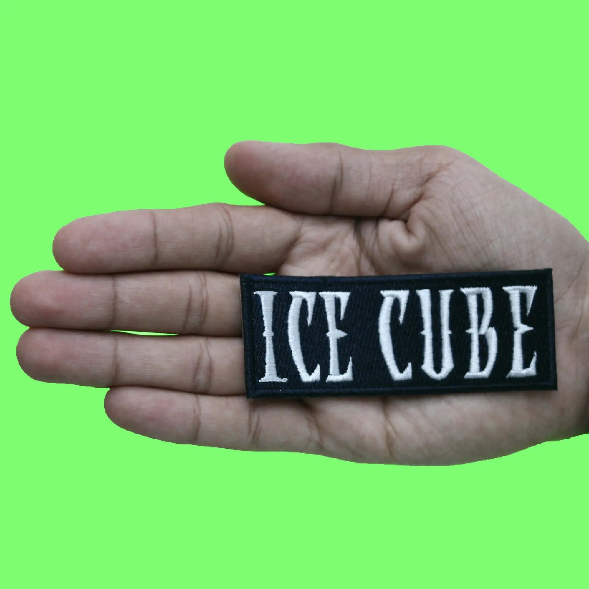 Ice Cube Rapper Patch Script Logo Music Embroidered Iron On - Image 2
