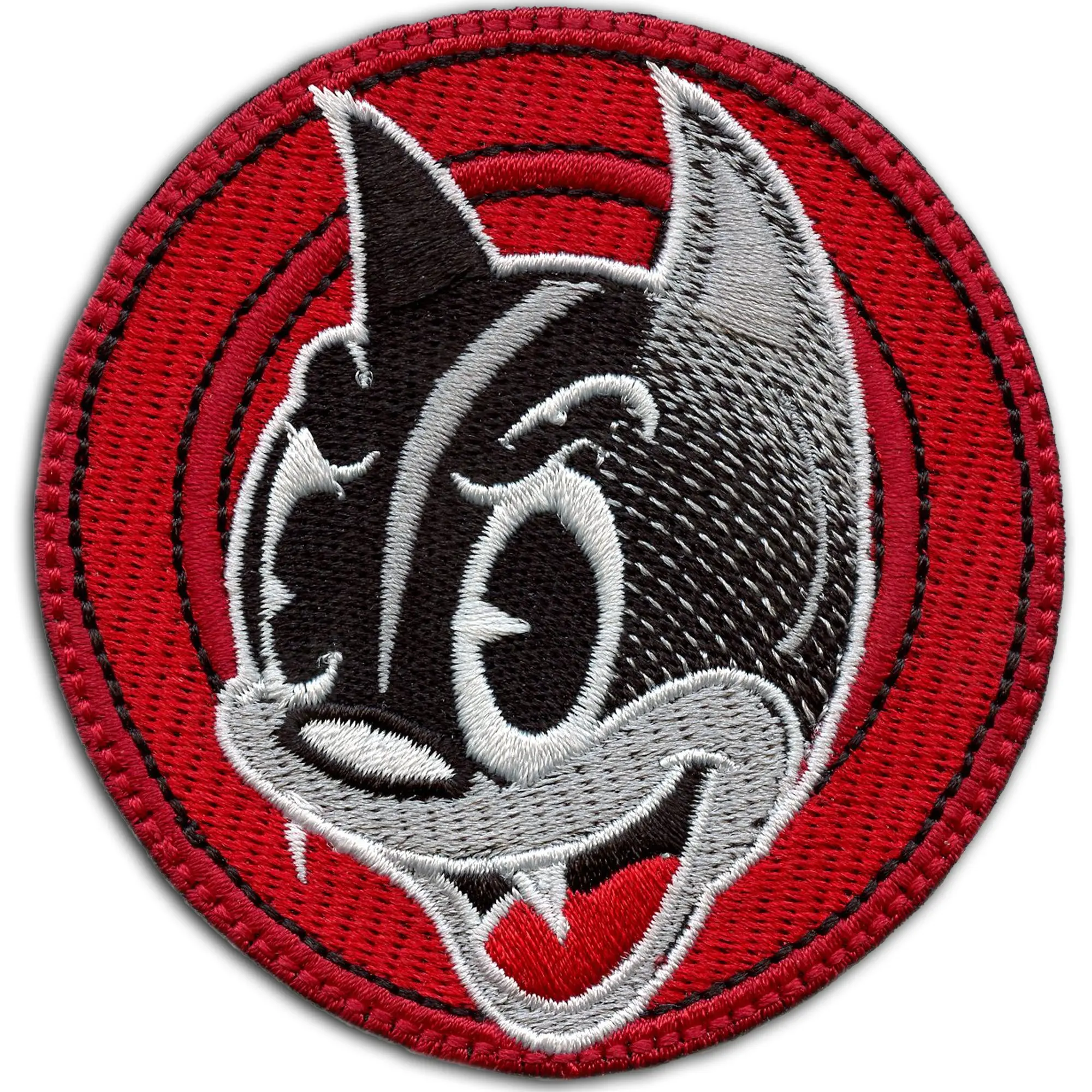 Iconic Kids Cartoon Patch Round Cat Face Portrait Embroidered Iron On