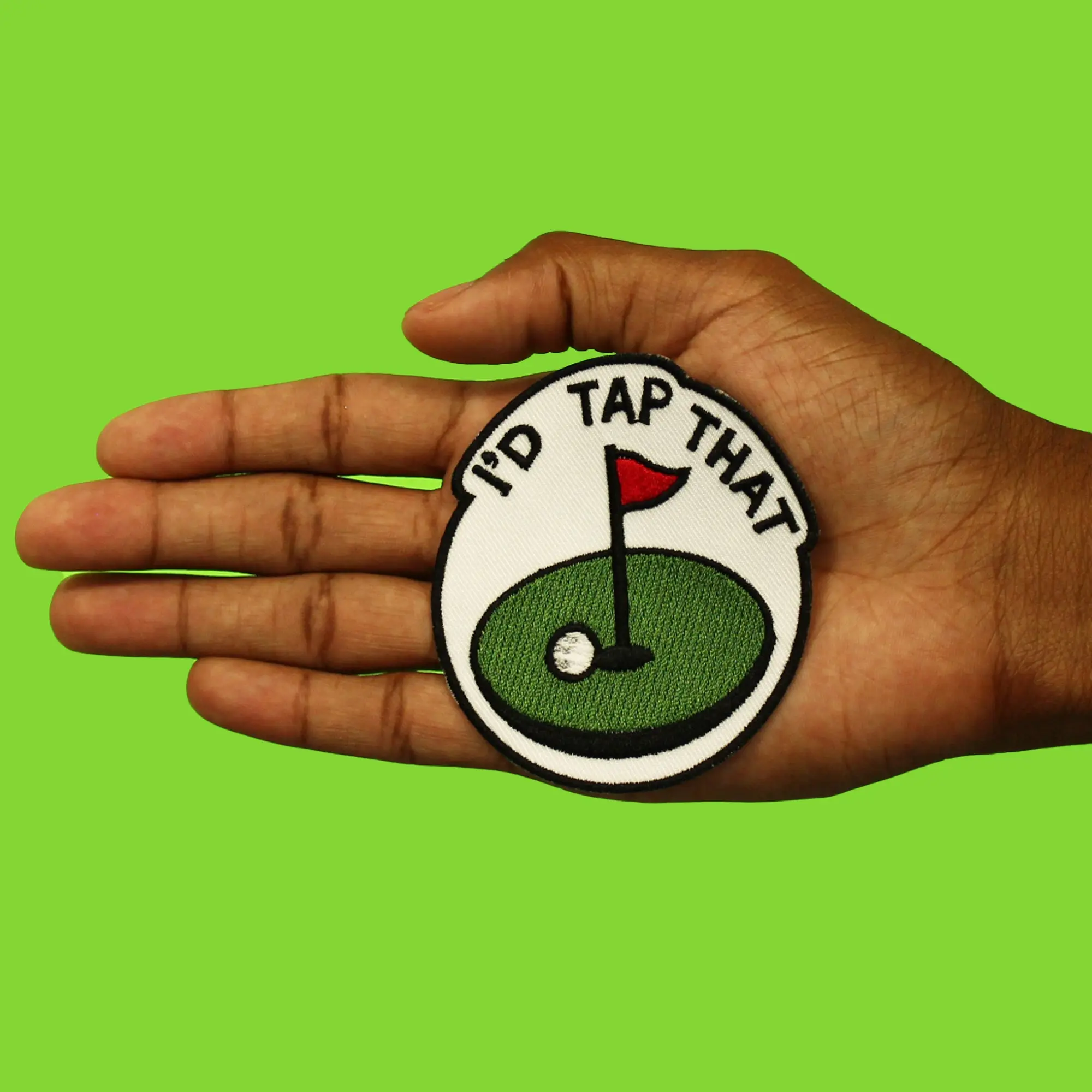 I'd Tap That Patch Funny Golf Meme Embroidered Iron On - Image 2