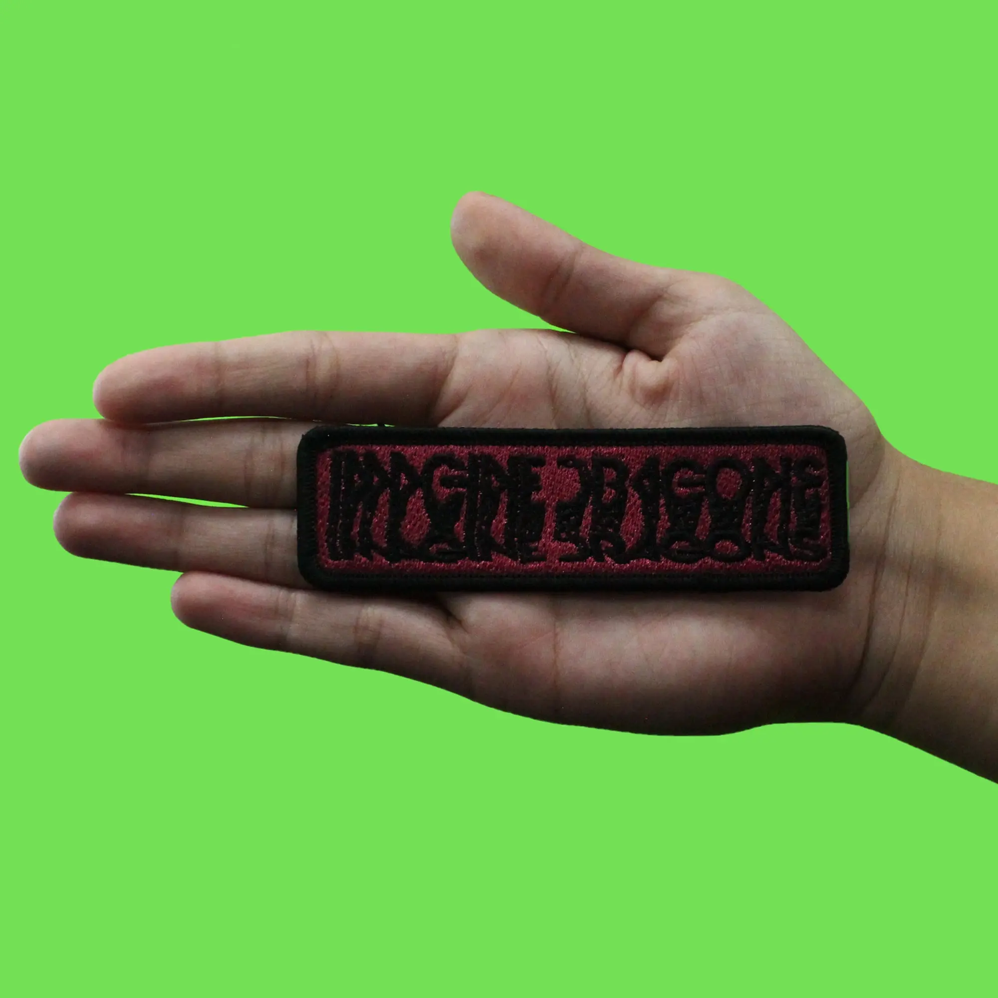Imagine Dragons Logo Patch Blurred Music Band Embroidered Iron On - Image 2