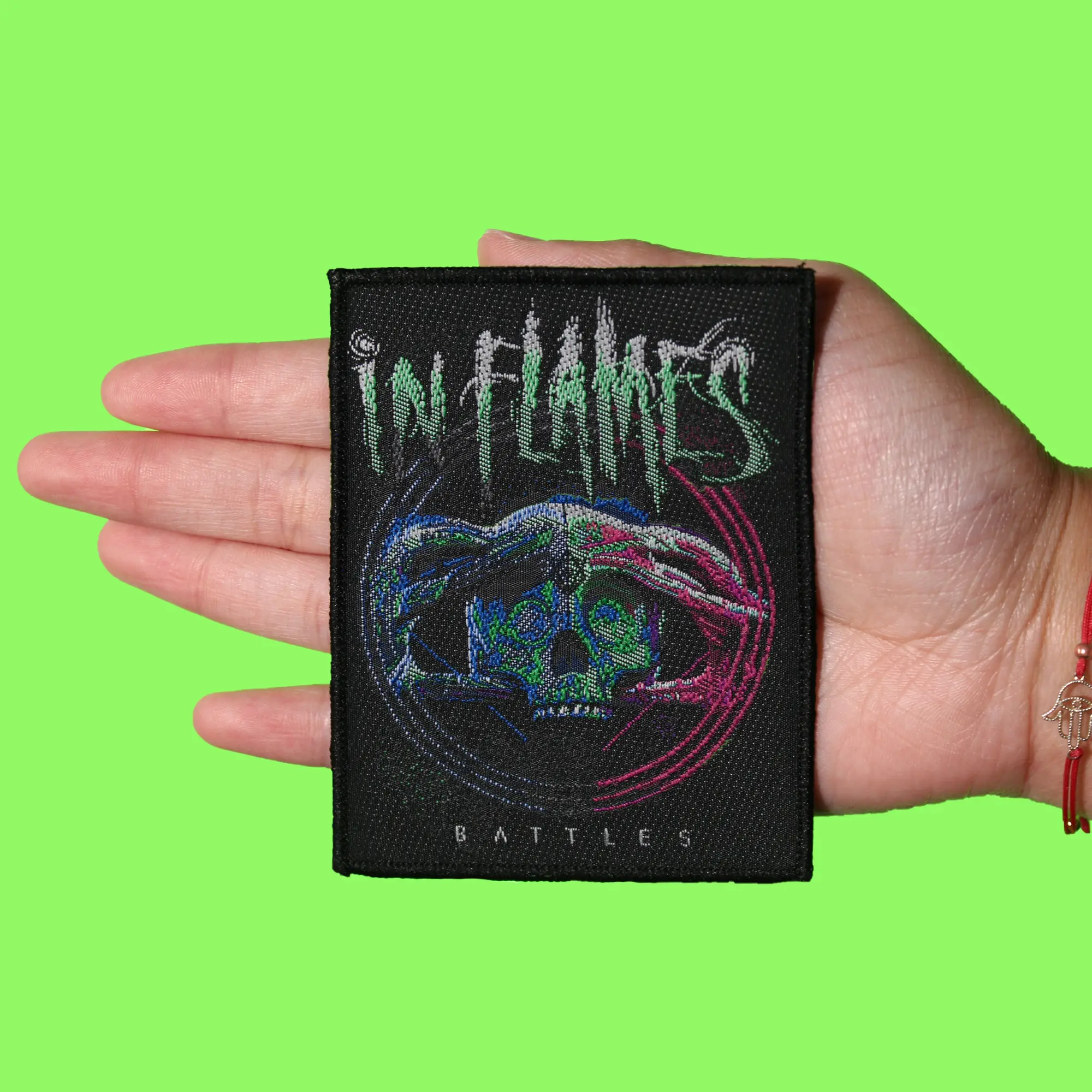 In Flames Battles Patch Heavy Metal Band Woven Sew On - Image 2