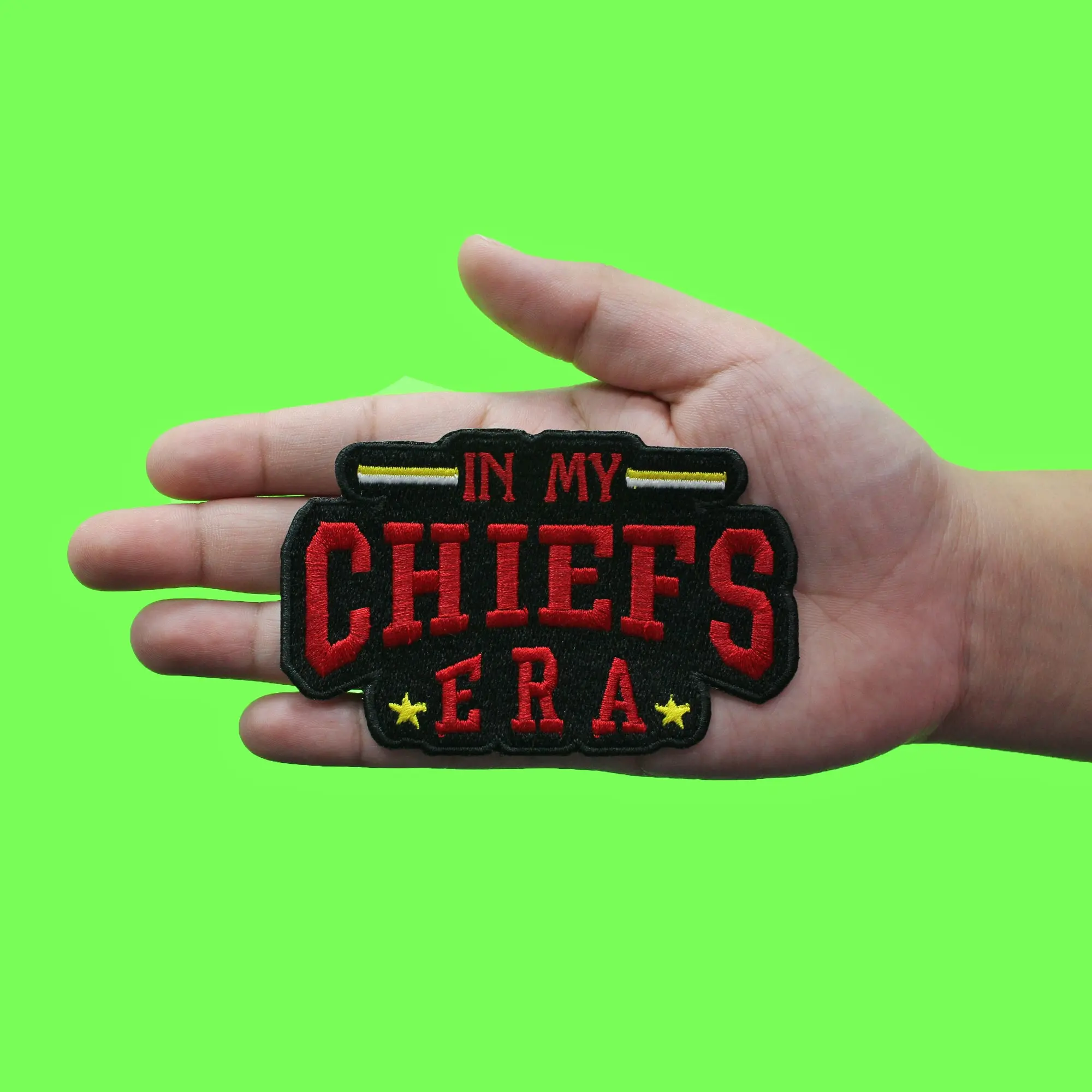 In My Chiefs Era Patch Kansas City Football Embroidered Iron On - Image 2