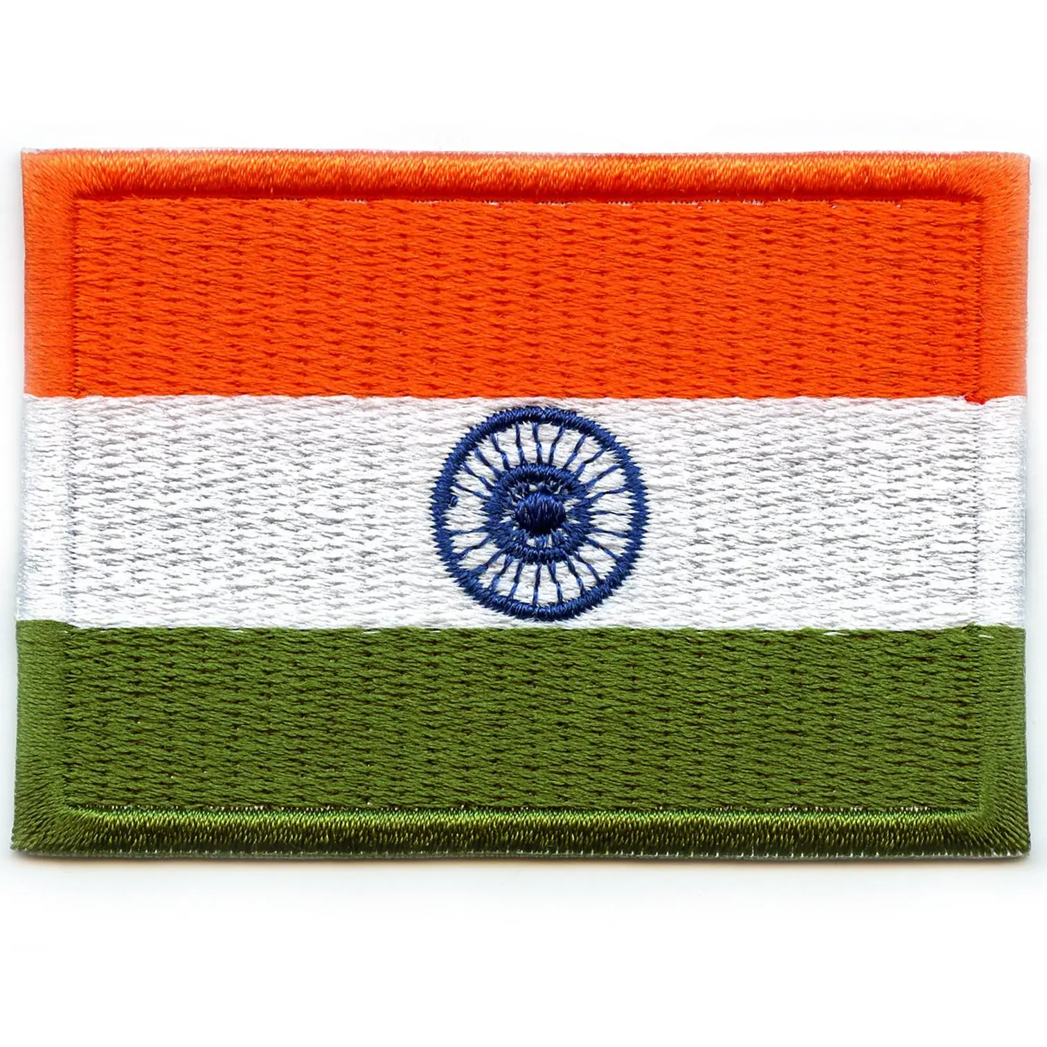 India Country Flag Patch Indian Culture Collectible Embroidered Iron-On