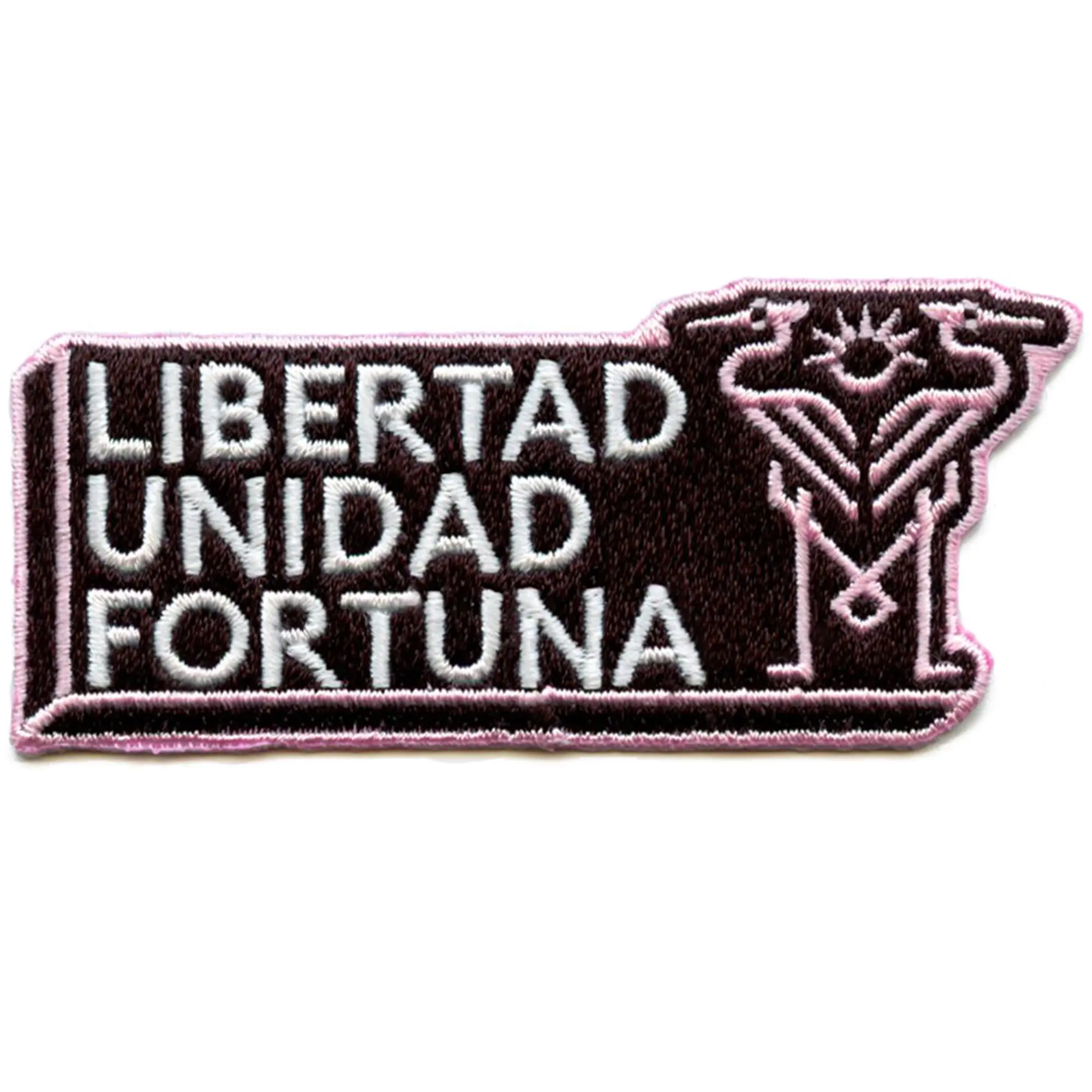 International Miami MLS Patch Libertad Unidad Fortuna Embroidered Iron On - Image 2