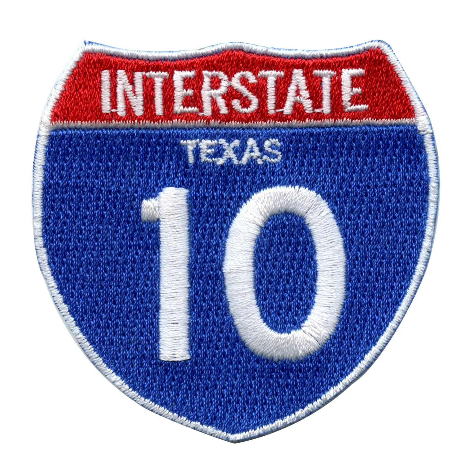 Interstate 10 I-10 Road Sign Embroidered Iron On Patch - Image 10