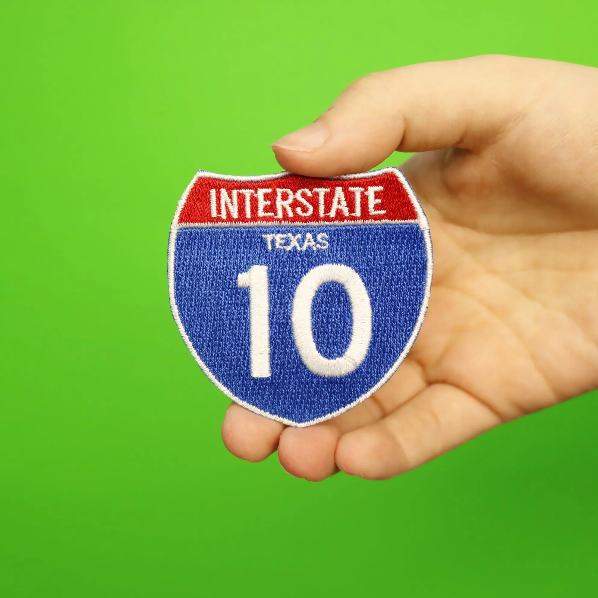 Interstate 10 I-10 Road Sign Embroidered Iron On Patch - Image 11