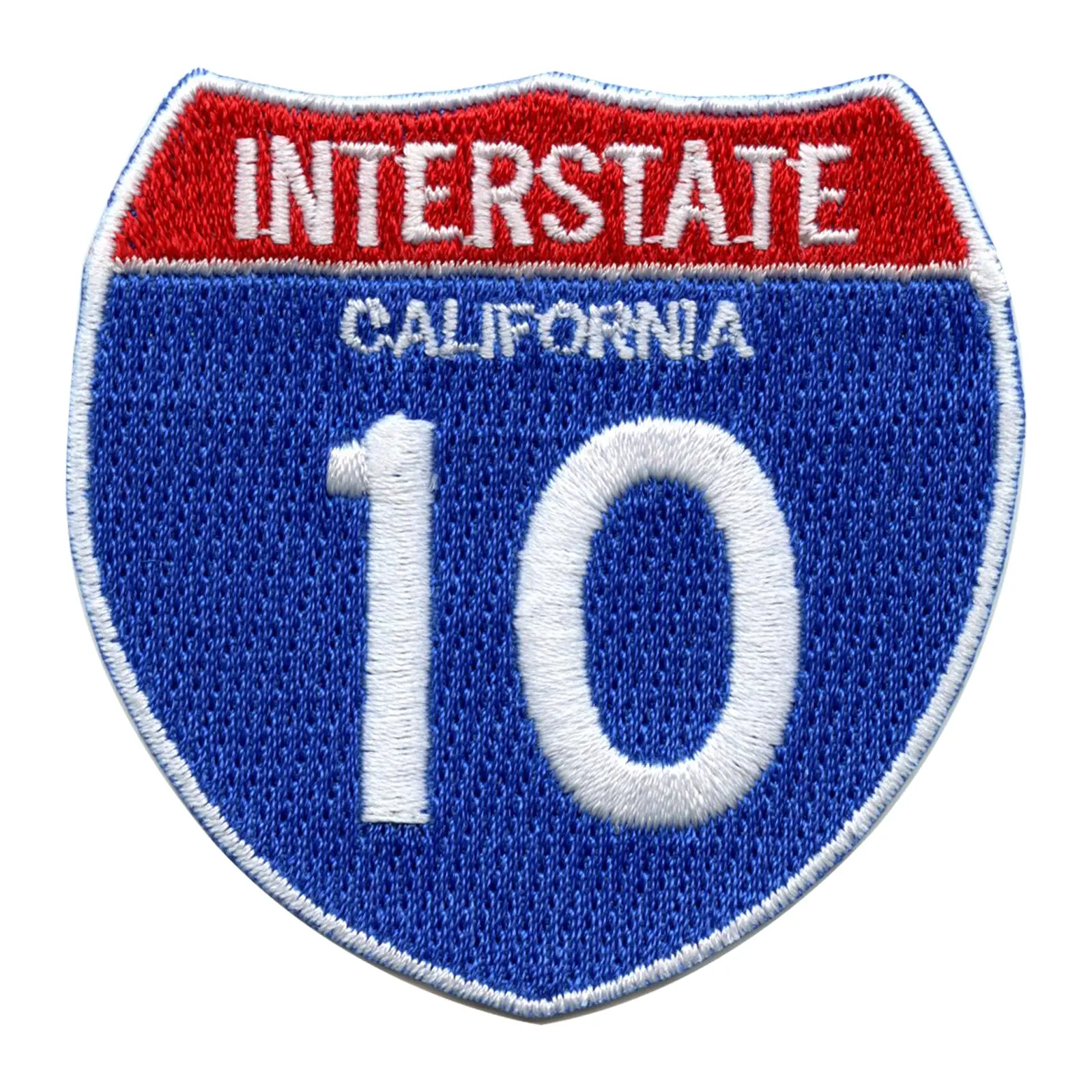 Interstate 10 I-10 Road Sign Embroidered Iron On Patch - Image 2