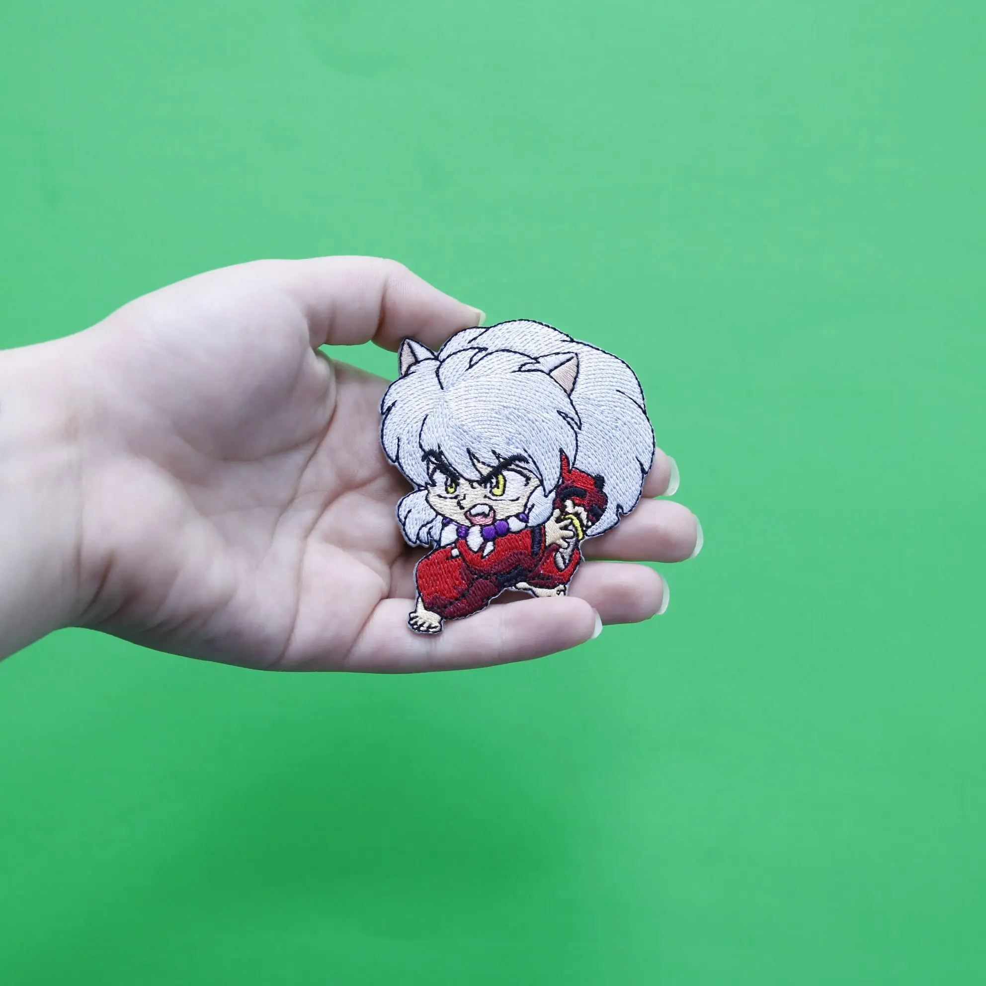 Inuyasha Unleashing Sword Patch Demon Hero Anime Iron On Embroidered - Image 2