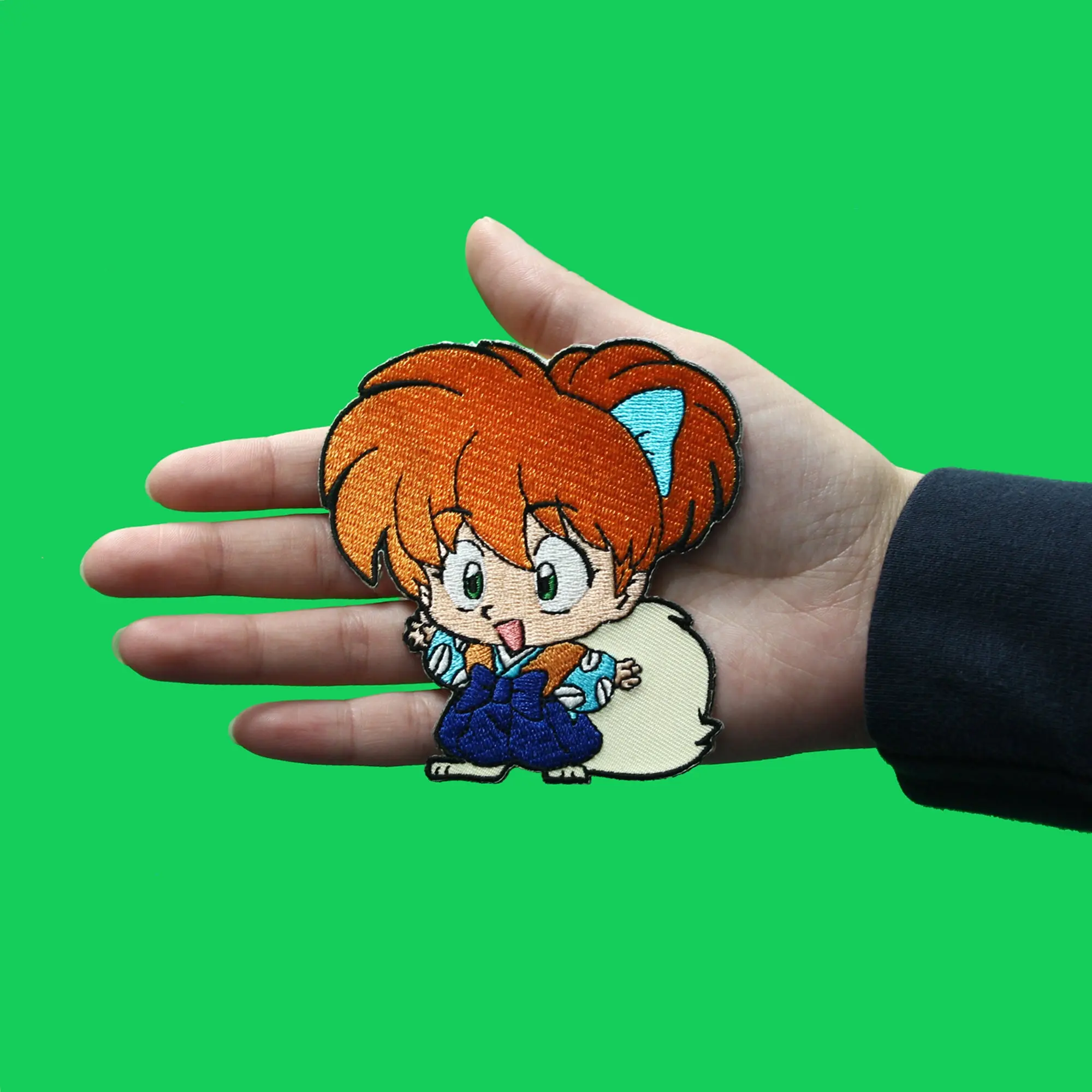 Inuyasha Shippo Pose Patch Full Body Anime Embroidered Iron On - Image 2