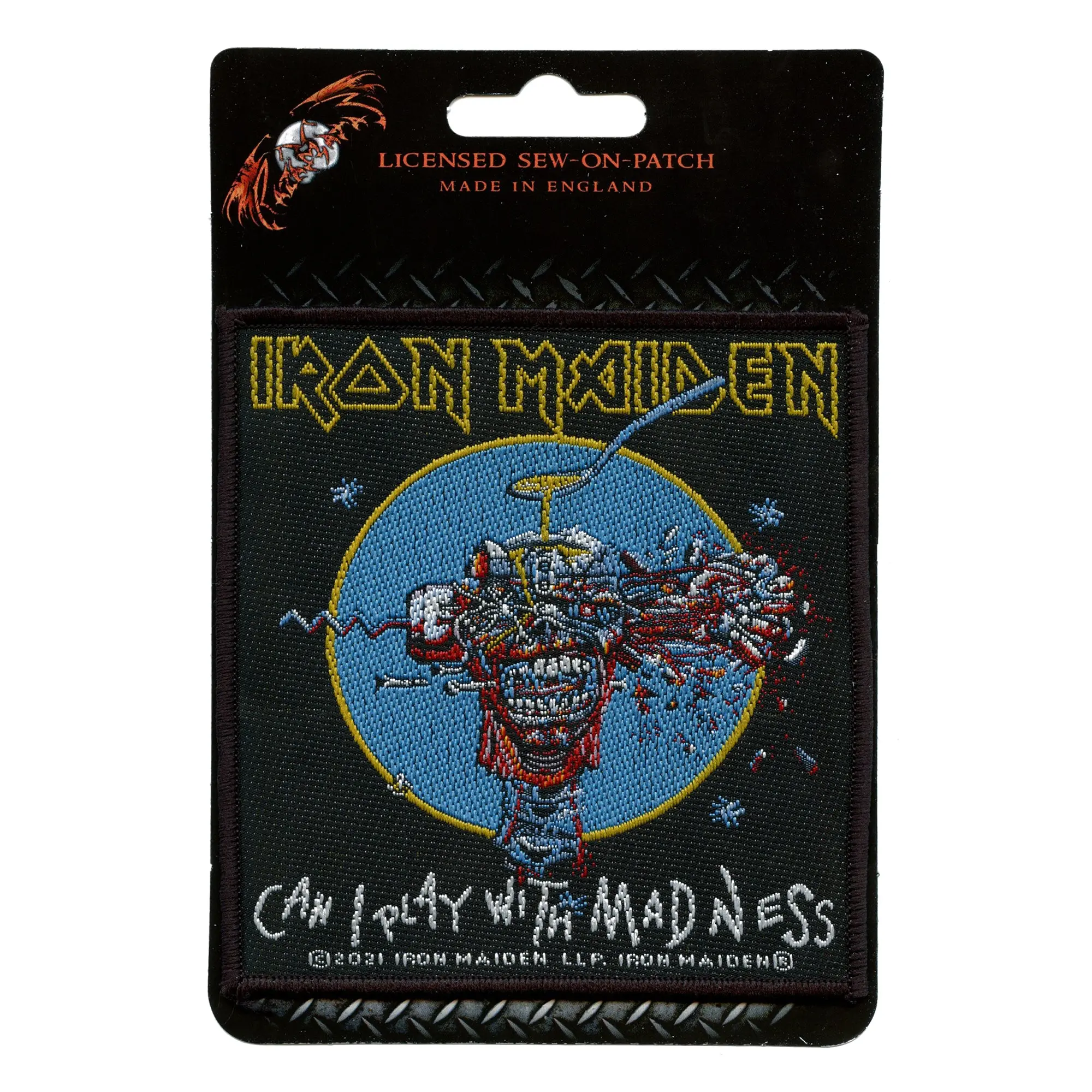 Iron Maiden Album Patch Can I Play With Madness Woven Sew On