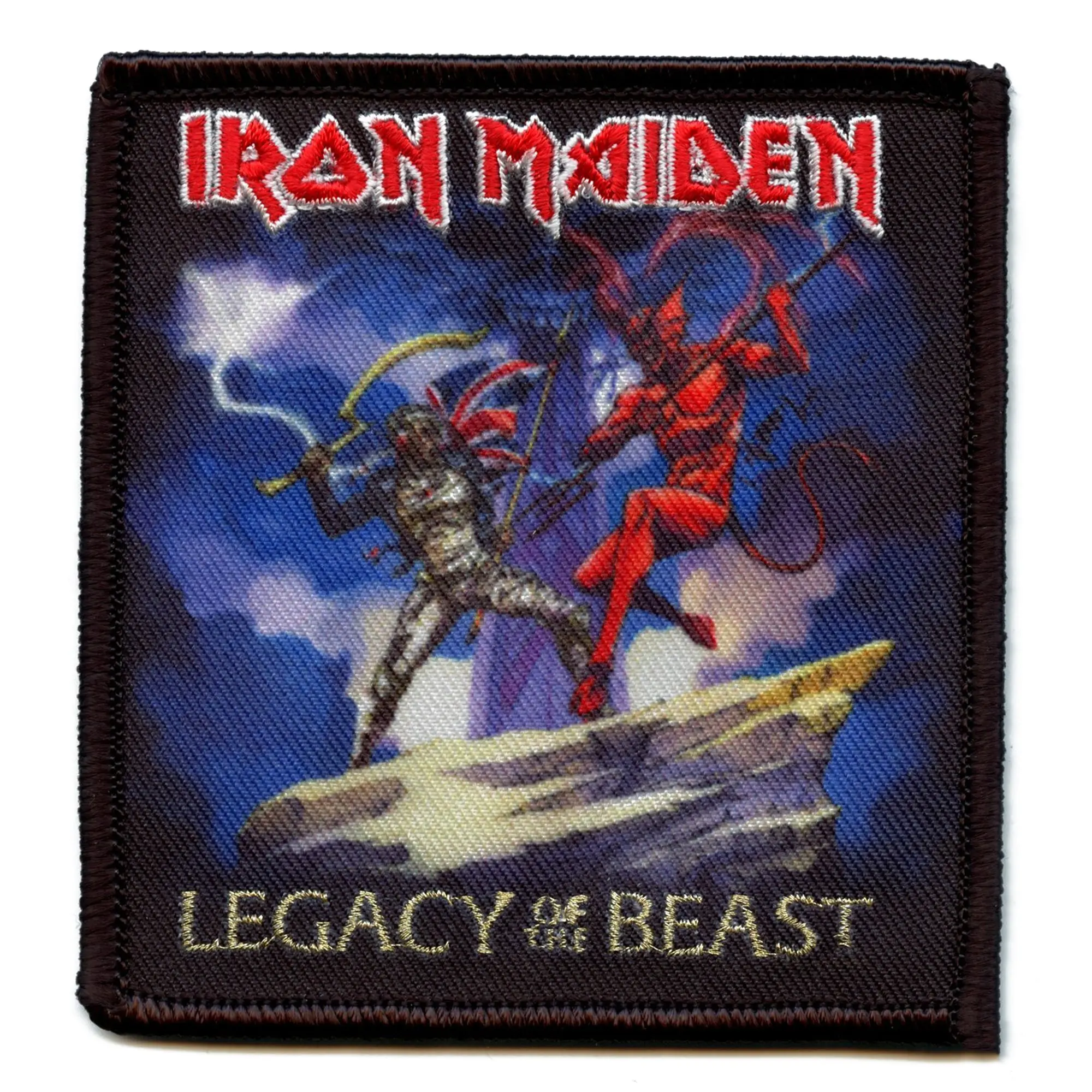 Official Iron Maiden Patch Legacy of the Beast Sublimated Embroidery Iron On